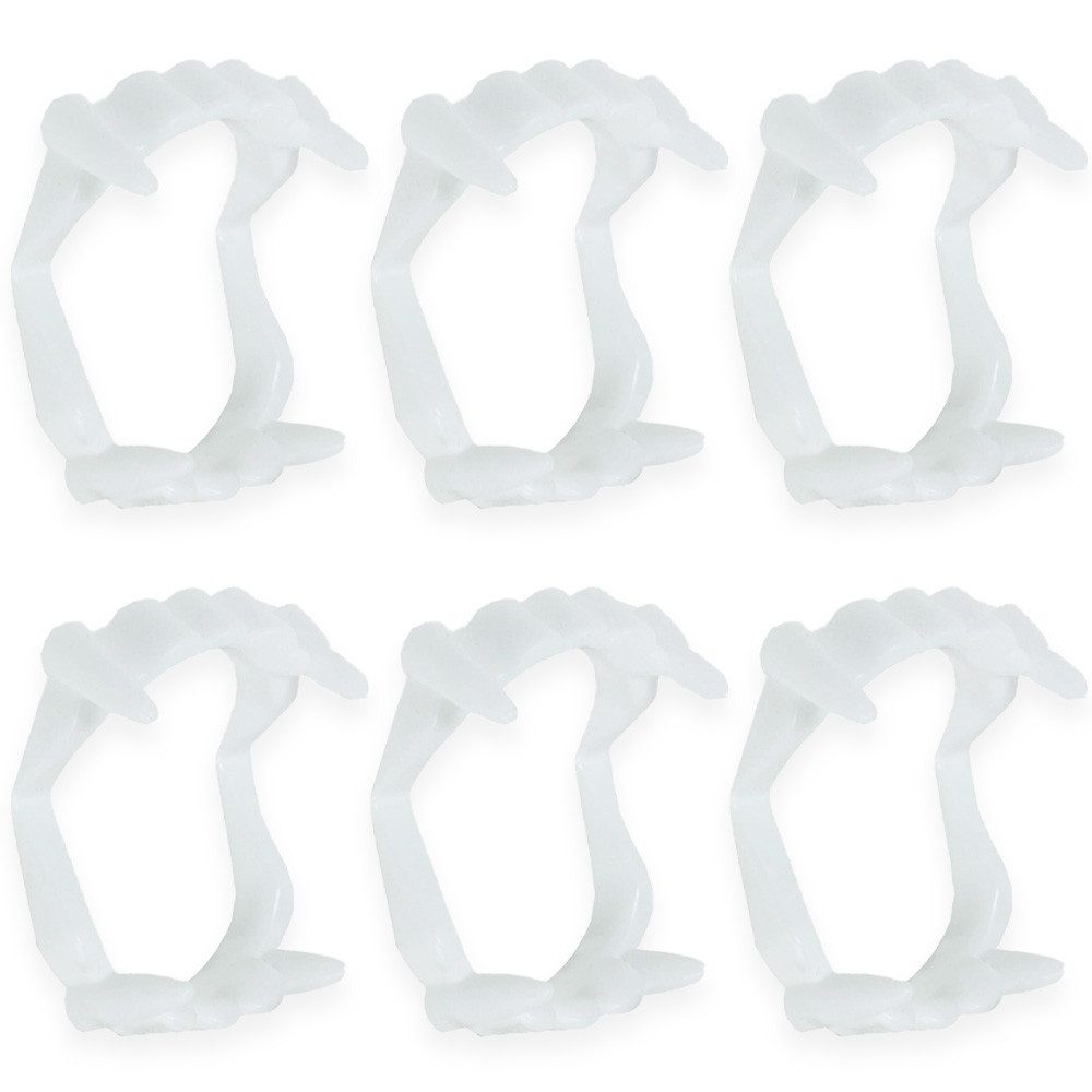 LG-Imports Vampir-Kostüm 6er Set Vampirzähne Kinder Gebiss, Dracula Gebiss