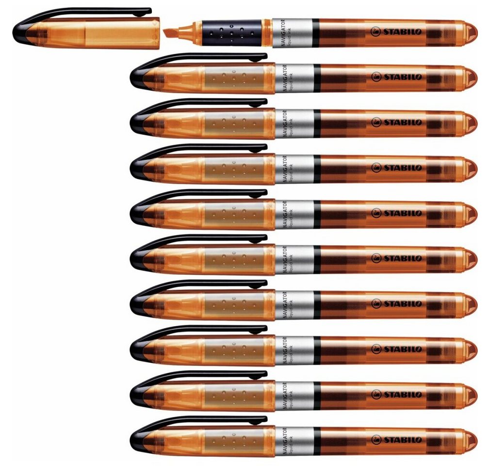 Thumbnail - STABILO Marker Textmarker Navigator Orange 10 Stück