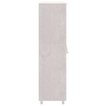 furnicato Kleiderschrank HAMAR Weiß 89x50x180 cm Massivholz Kiefer (1-St)