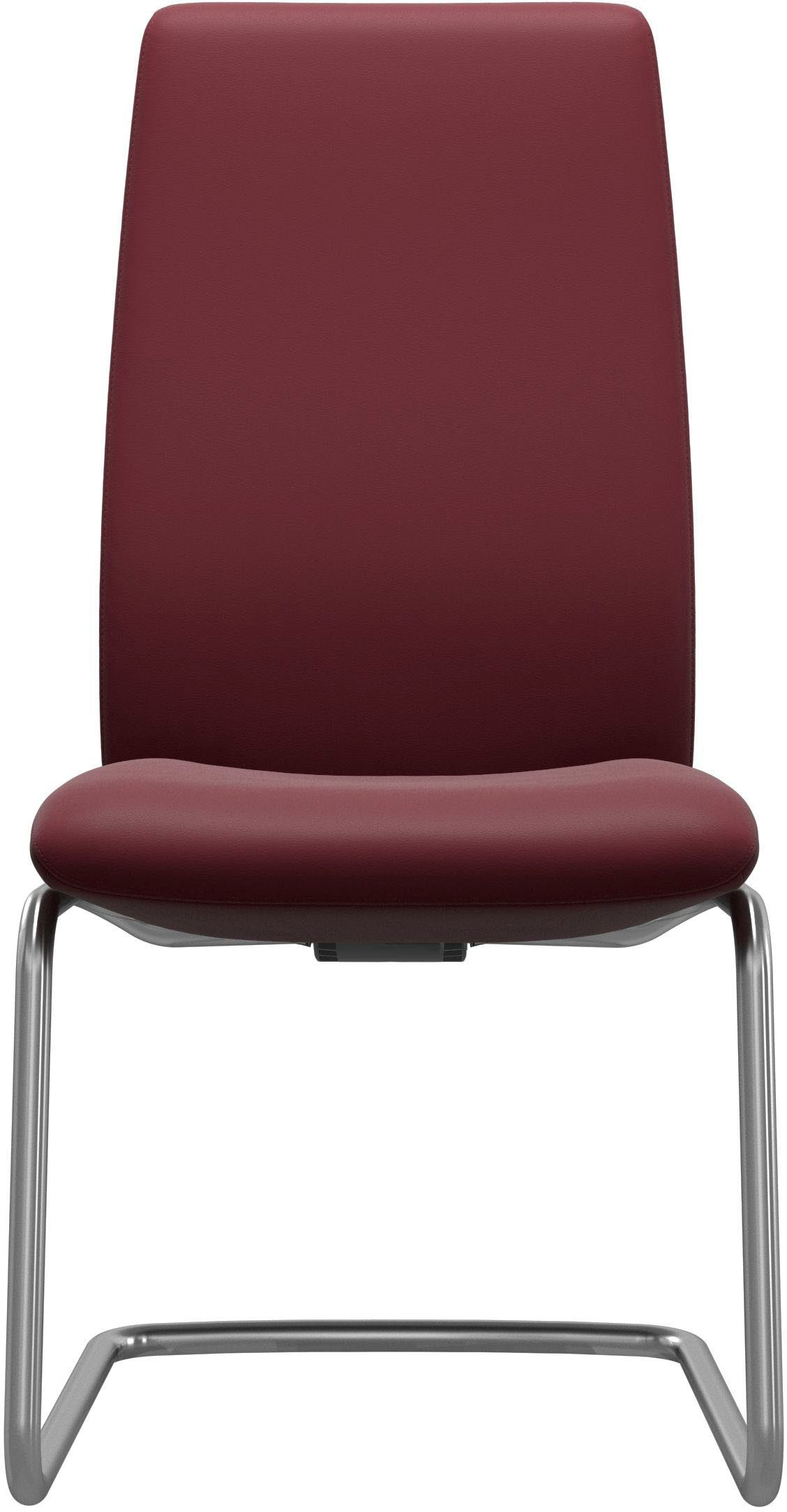 Stahl High mit Back, in Beinen matt Polsterstuhl Schwarz Größe aus L, Stressless® Laurel,