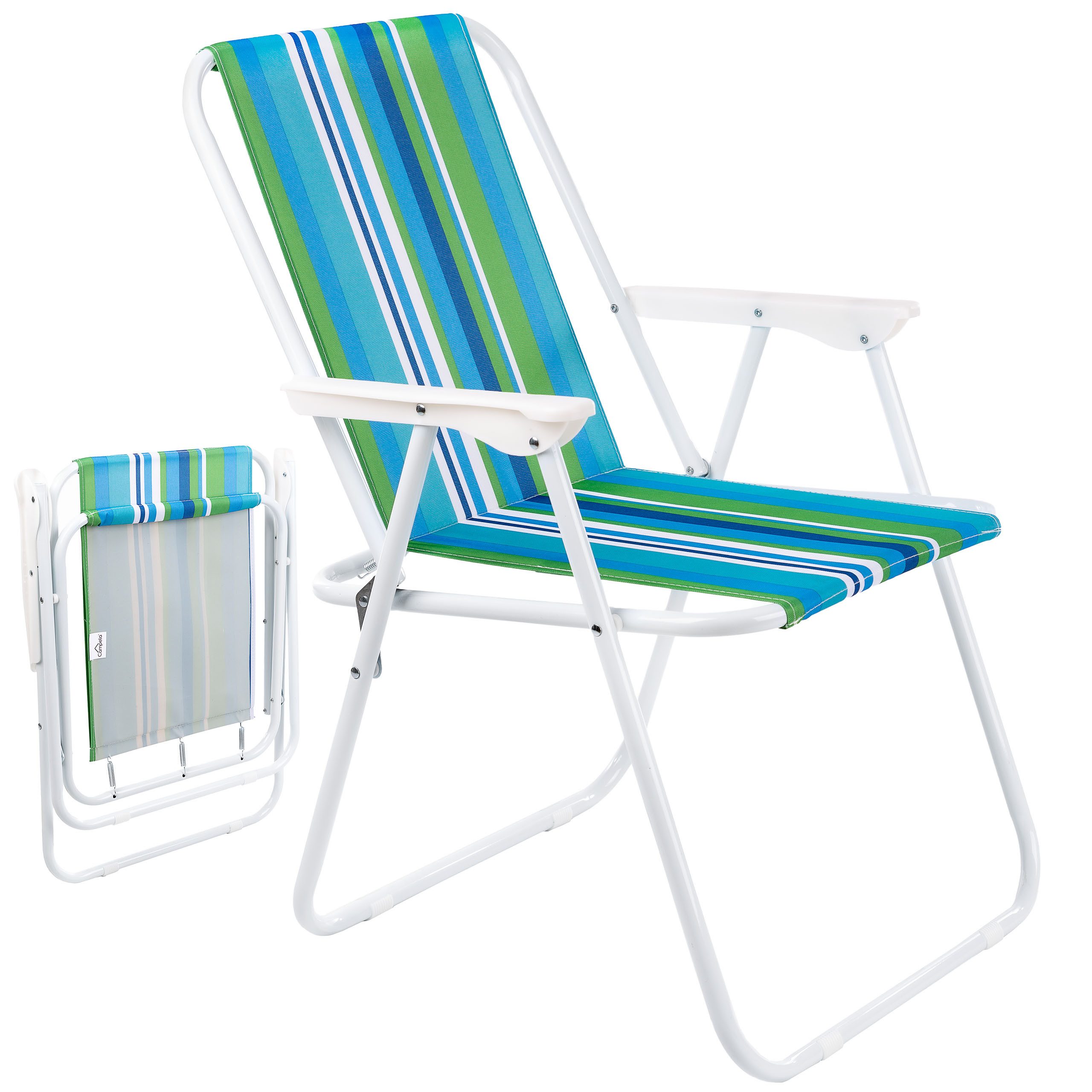 Stapelstuhl Strandstuhl Touristenstuhl Liegestuhl Klappbar Gartenstuhl für Angeln