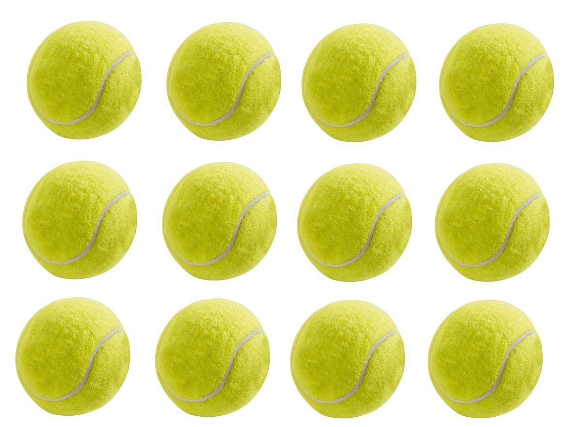 Tierball Hundespielzeug Tennisball 6 cm 12 er Set