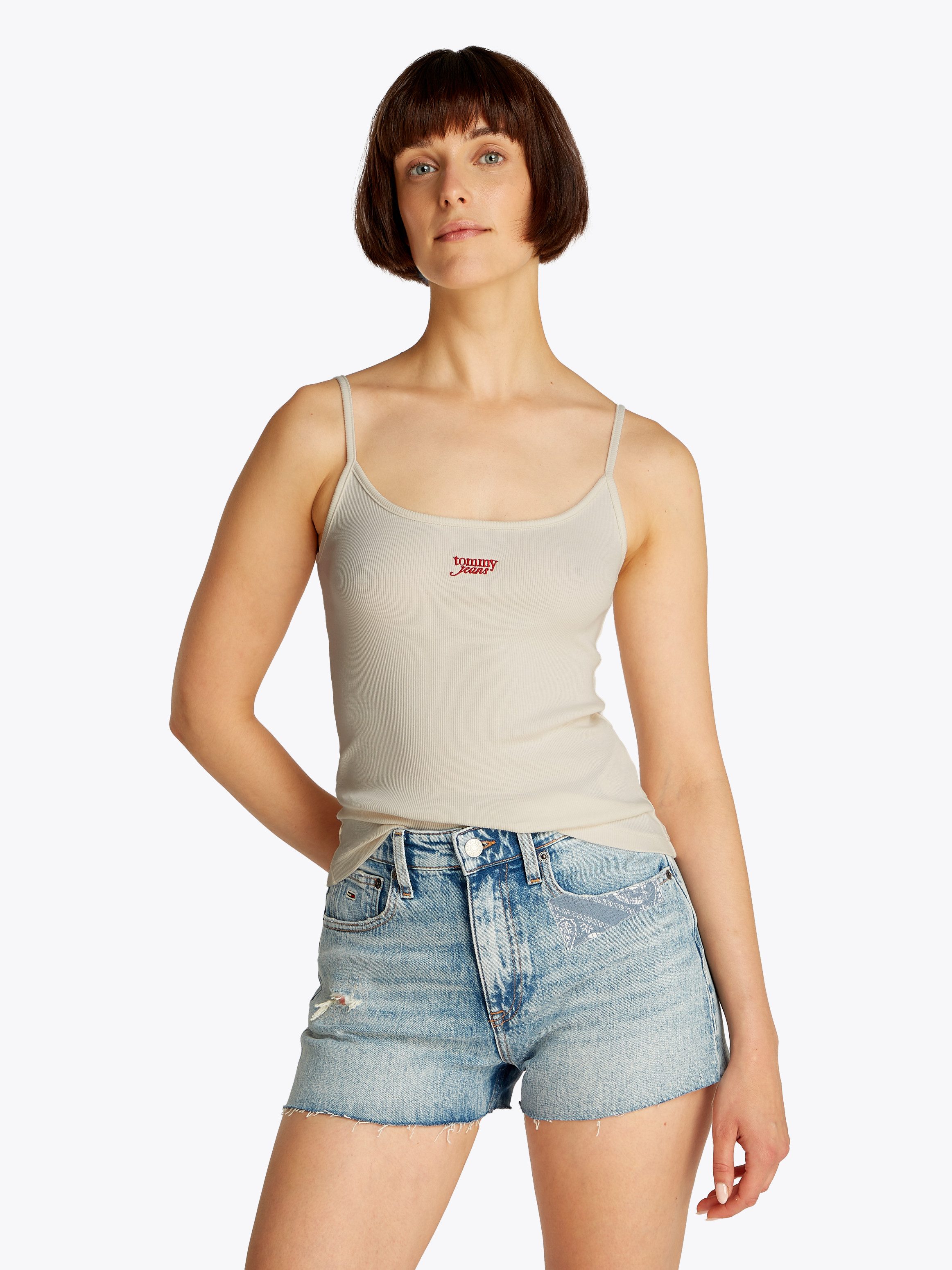 Tommy Jeans Spaghettitop TJW SCRIPT STRAPPY günstig online kaufen