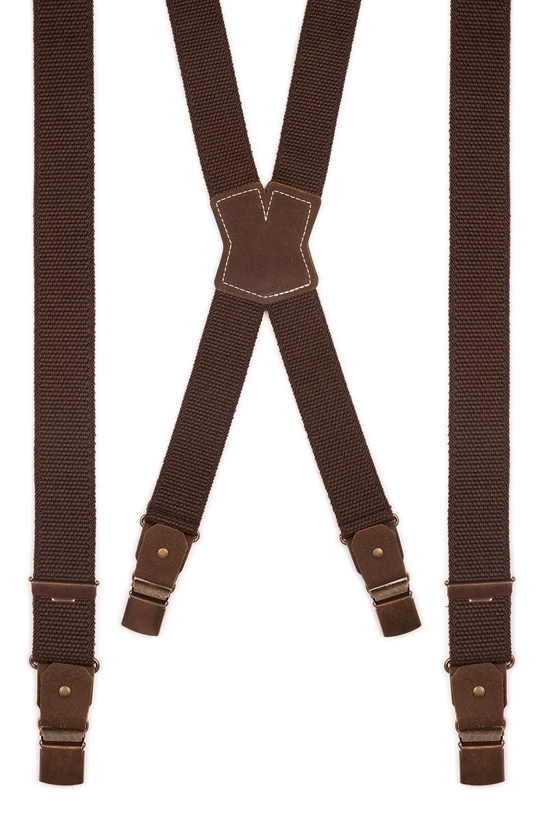 Luise Steiner Trachtenlederhose Trachten Hosenträger - SIMPLE-DUNKEL - brau günstig online kaufen