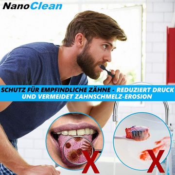 MAVURA Zahnbürste NanoClean Toothbrush ultrafeine Nano Zahnbürste 20.000 Borsten, Ultra Fein Weich empfindliche Zähne Zahnfleischreinigung [2erSet]