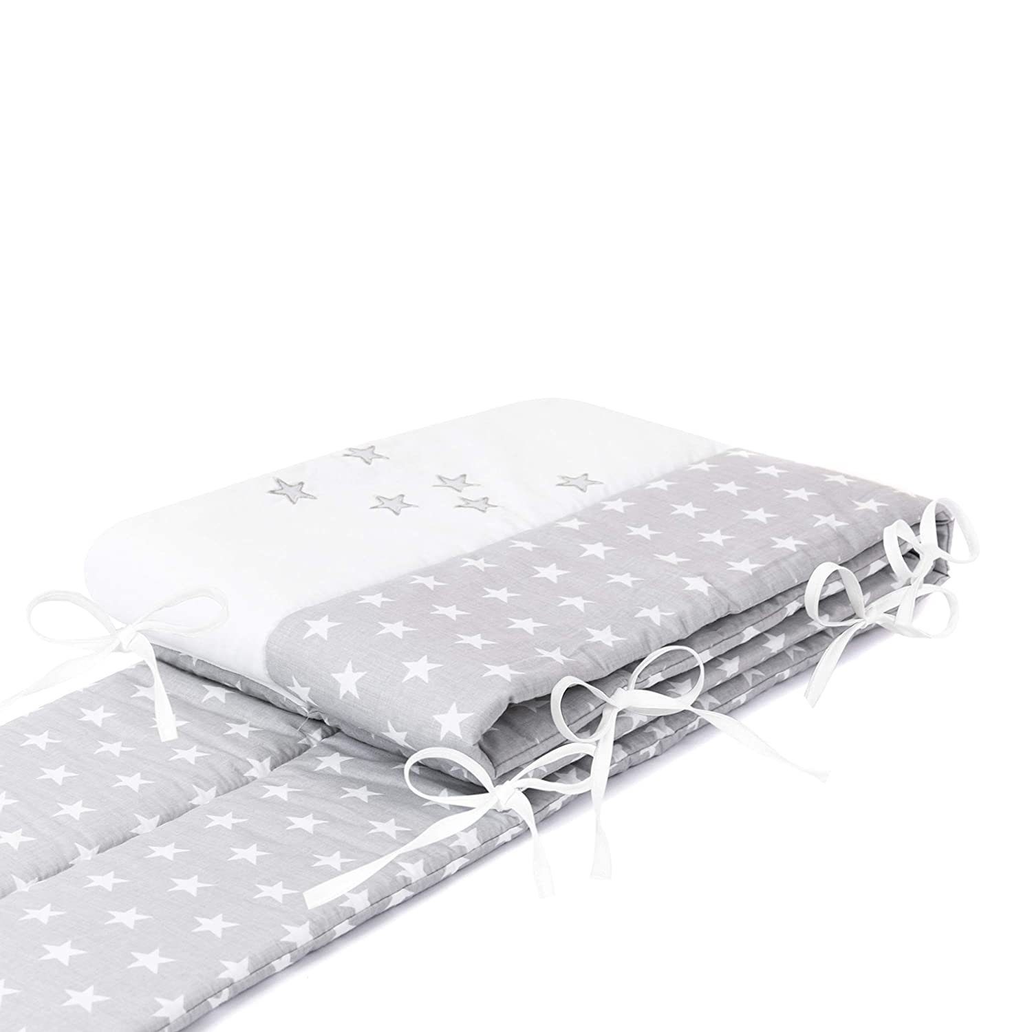 Amilian Bettnestchen Bettumrandung 210x30 cm für Kinderbett 140x70 geeignet günstig online kaufen