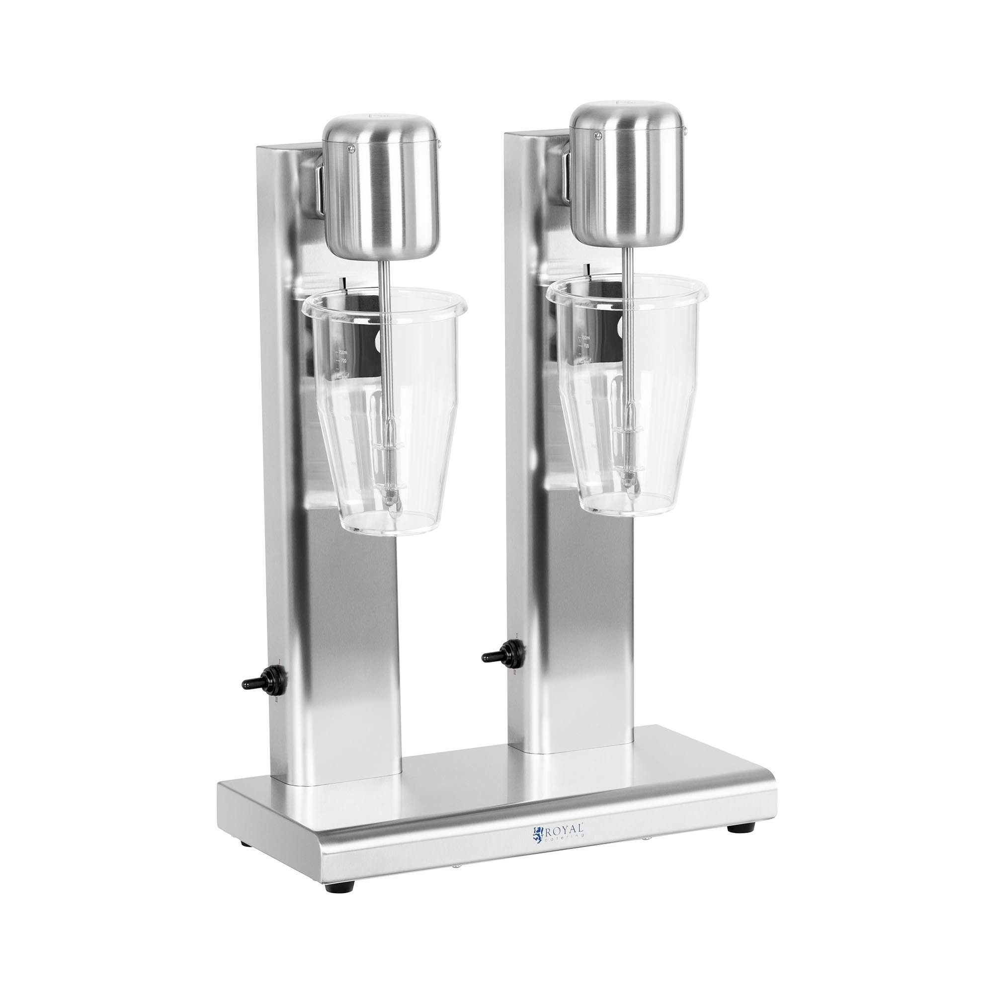 Cocktail Shaker Doppel-Milchshaker 2 x 1 l 15.000 U/min Edelstahl Standmixer