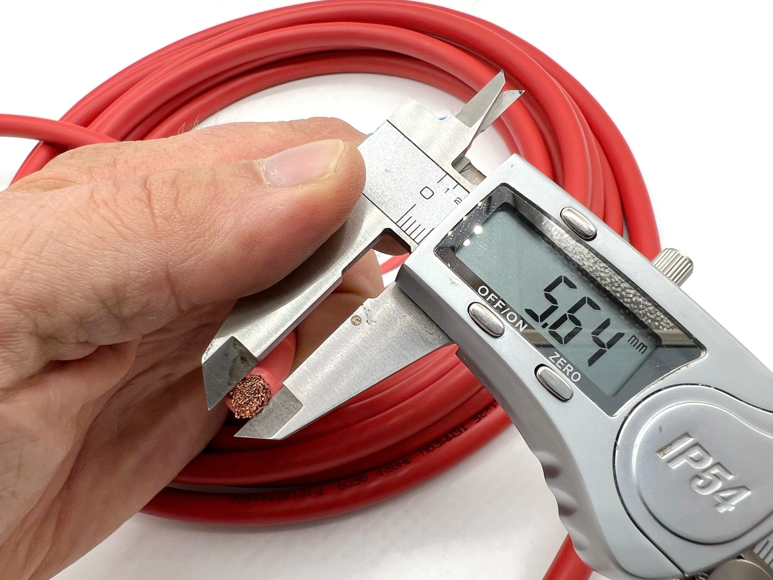 eXODA 25 mm² 5m Kupferkabel Rot am Stück Batteriekabel, zum verpressen (500 cm), H07VK