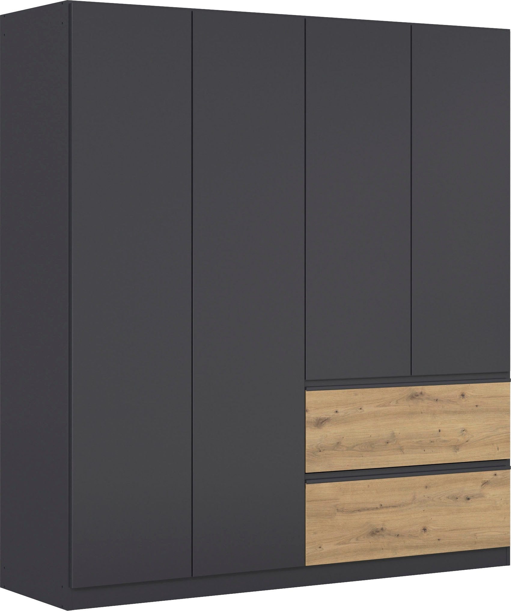 Drehtürenschrank Kleiderschrank Schrank Garderobe COSTA in den Breiten 91/136/181 cm