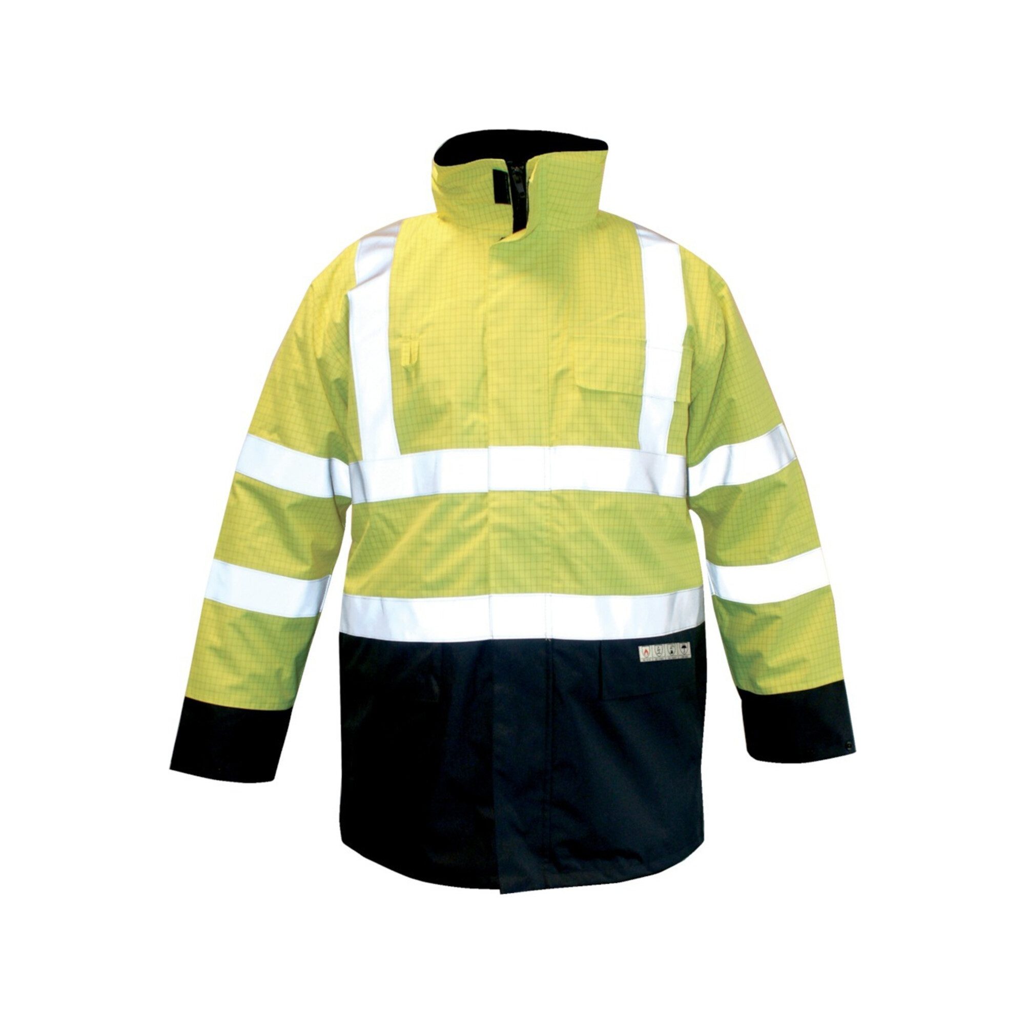 PKA Warnweste Parka M-Safe Multinorm gelb-blau, Gr. S