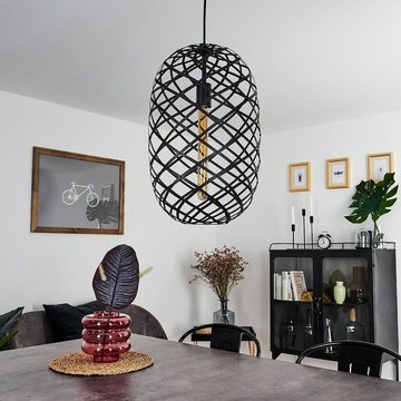 hofstein Hängeleuchte schwarze Hänge Leuchten Pendel Lampen Modern Ess Wohn Schlaf Zimmer