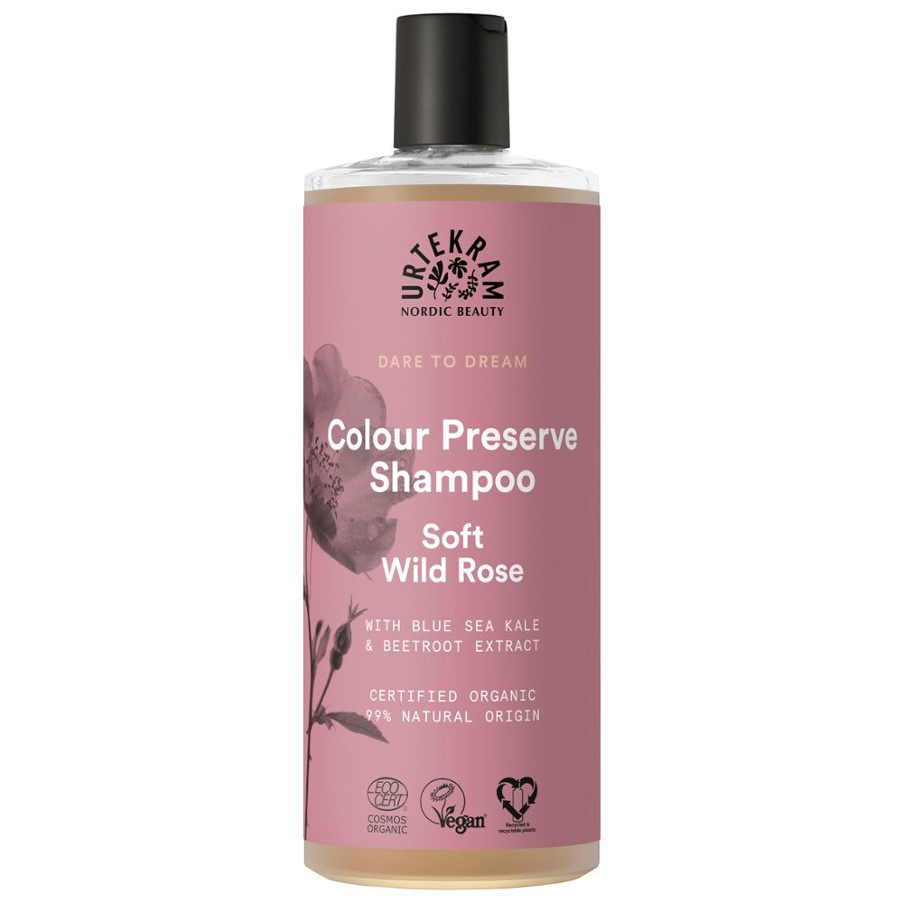 Urtekram Haarshampoo Wild Rose, 500 ml