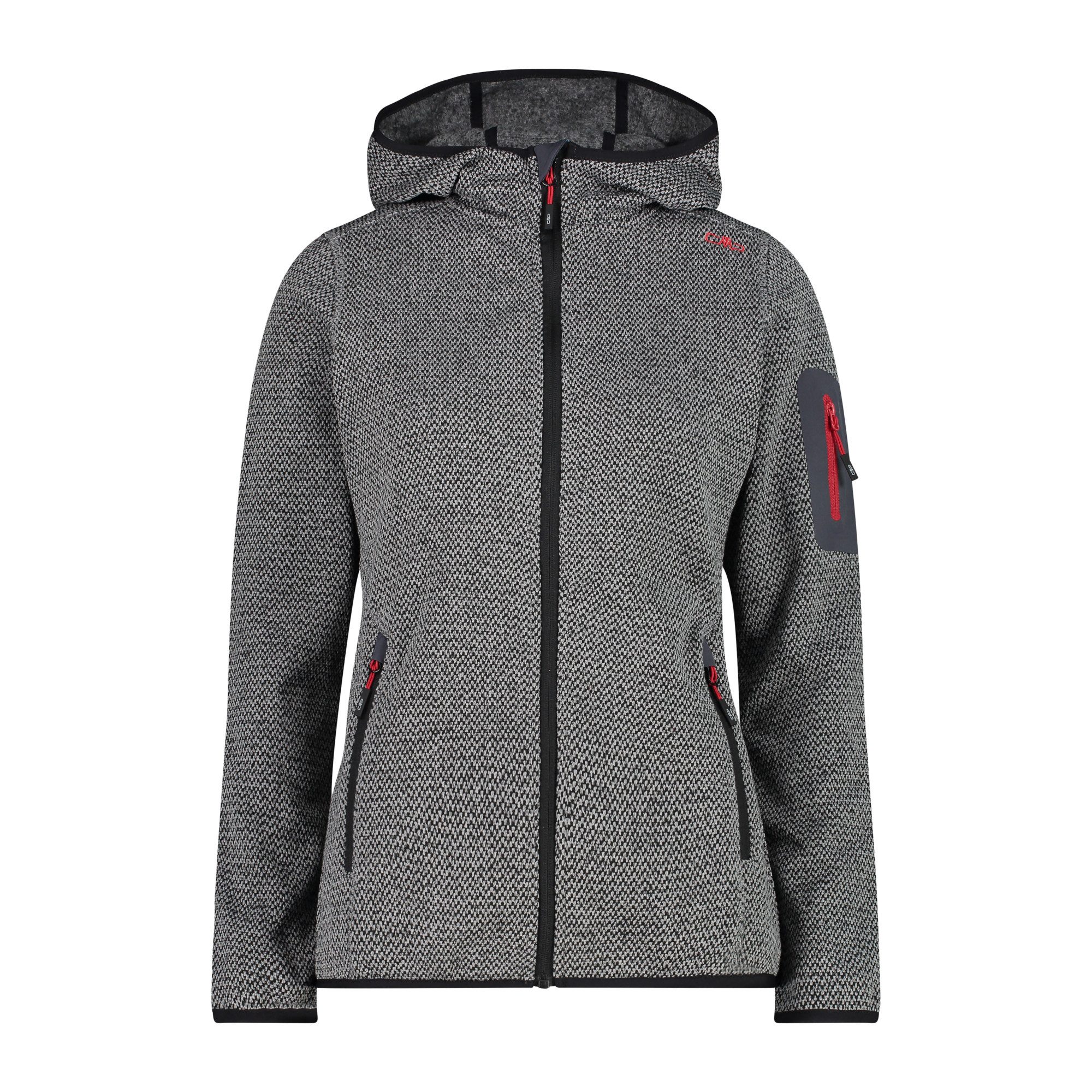 CMP Fleecejacke CMP Damen Jacke Knitted Melange Hoody 3H19826 günstig online kaufen