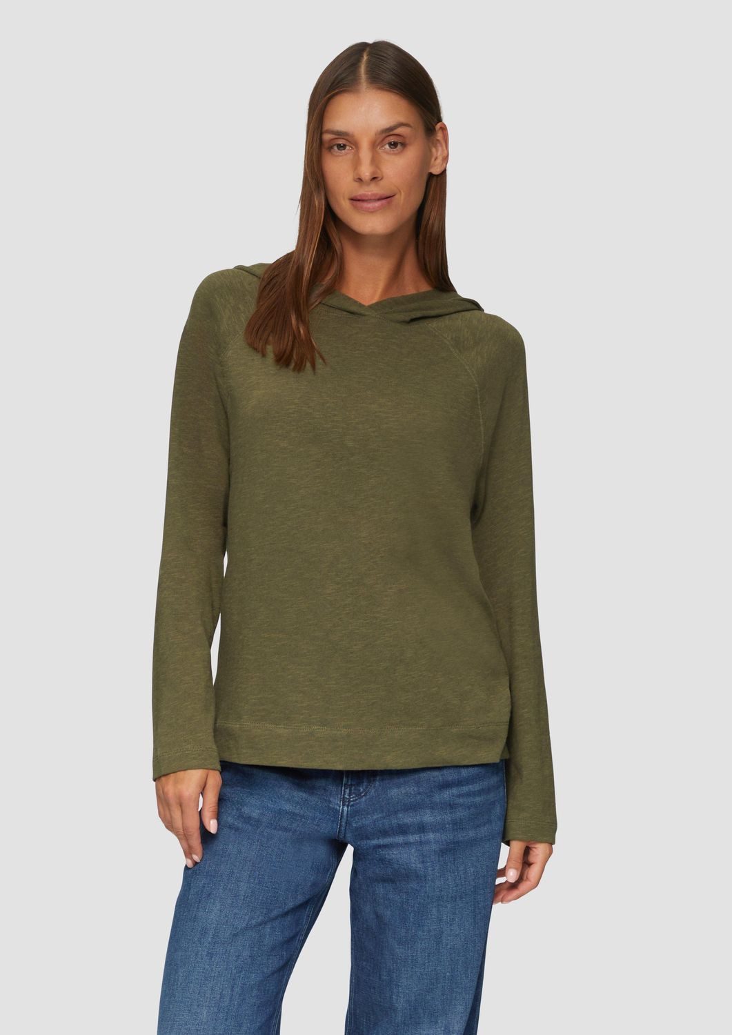 s.Oliver Longsleeve weiches Jerseyshirt mit Flammgarnstruktur günstig online kaufen