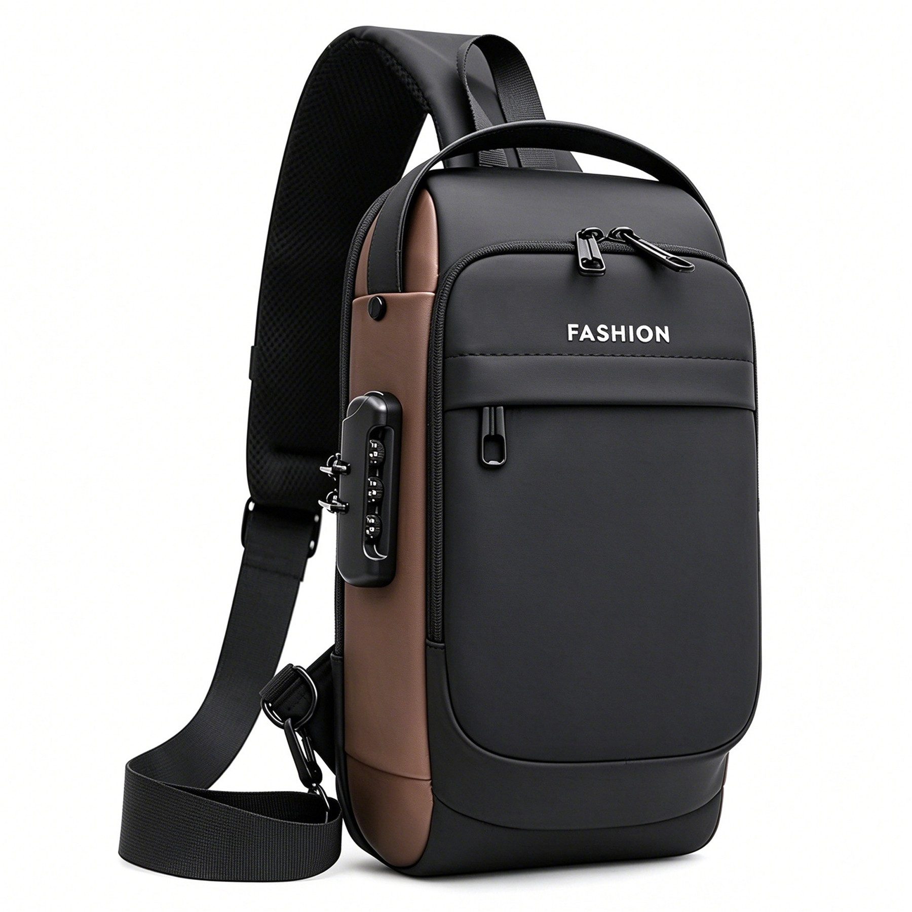 Mutig Umhängetasche Umhängetasche für Damen und Herren, Sling Bag (wasserdichte Brusttasche mit USB-Ladeanschluss, Anti-Diebstahl-Schloss Crossbody-Rucksack), Flex-Schultertasche für Wandern Radfahren Reisen