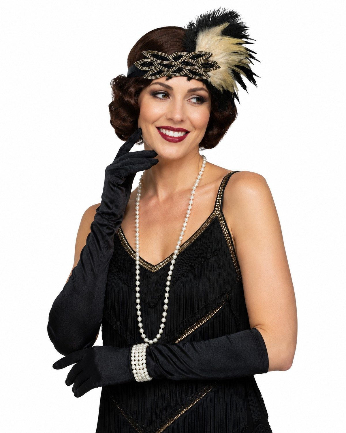 Das Kostümland Kostüm 20er Jahre Charleston Set 'Roaring' für Damen 5-tl