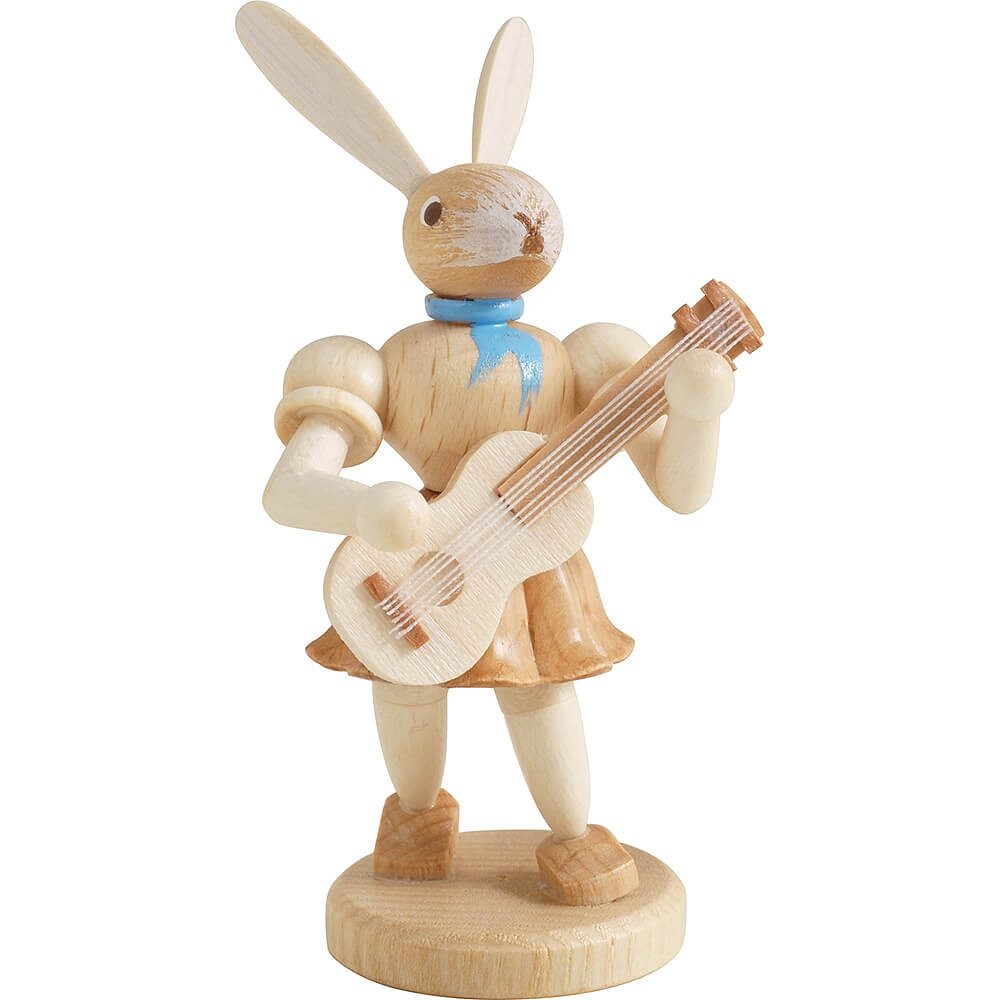Blank Kunstgewerbe Dekofigur Osterhase mit Gitarre, natur (7,5cm) von Blank Kunsthandwerk