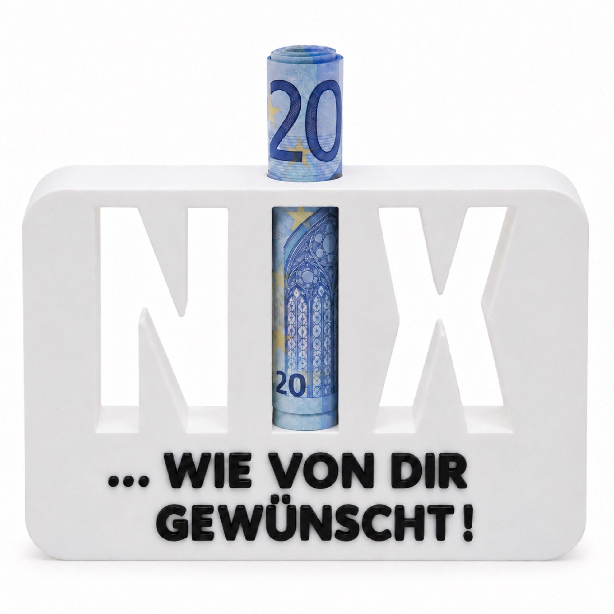 TSB Werk Geschenkbox Geldgeschenk NIX Geschenkidee Nichts Geschenk, Geburtstag, Geldscheingeschenk von TSB Werk
