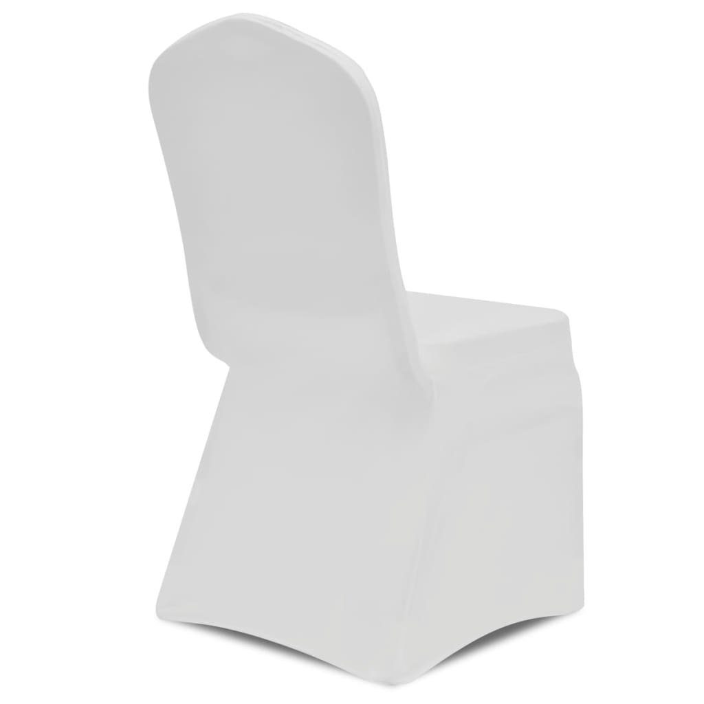 Hussen-Set Stretch Stuhlbezug 4 Stück furnicato Weiß