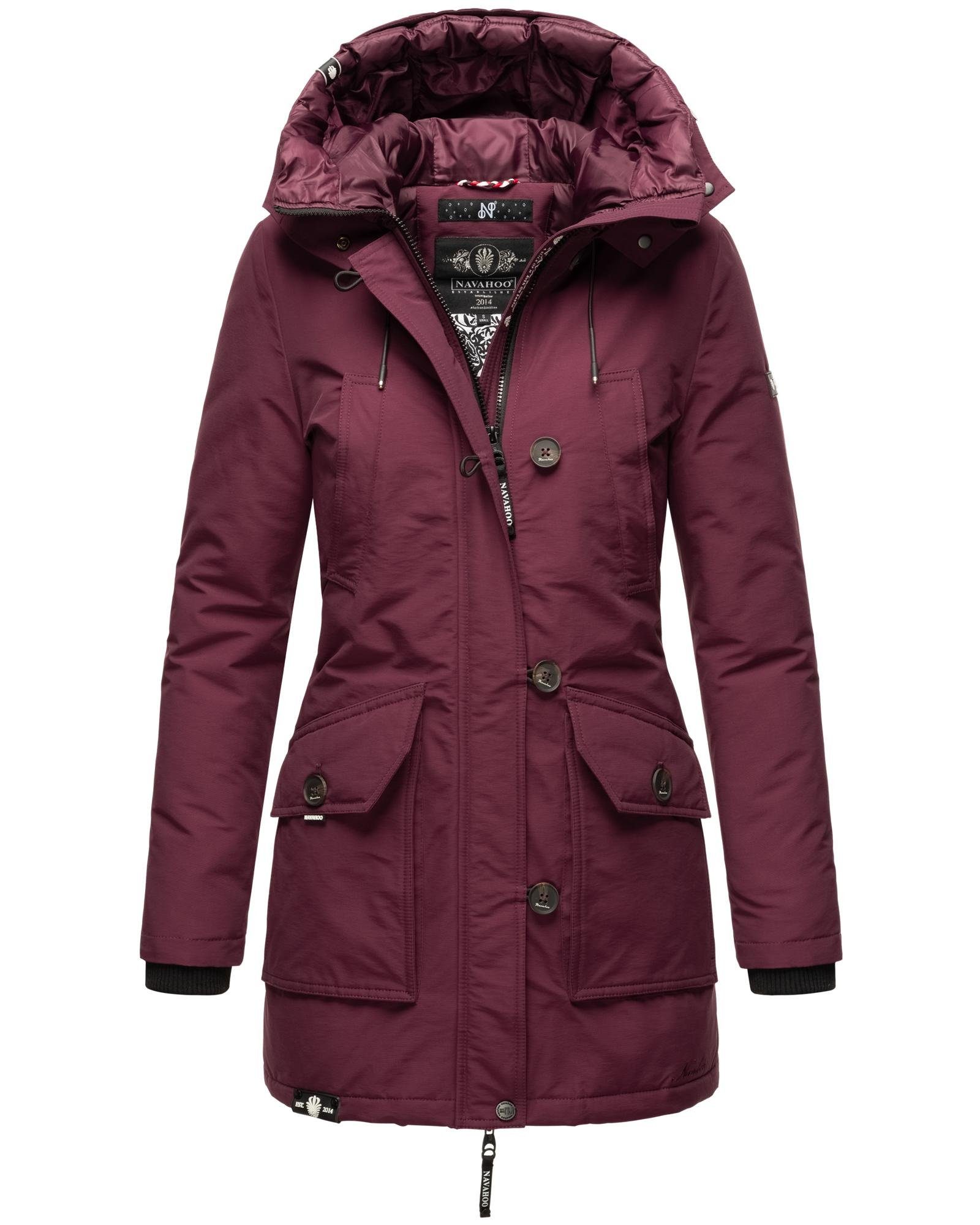 Navahoo Winterjacke Freezestoorm Warm gefütterter Damen Wintermantel