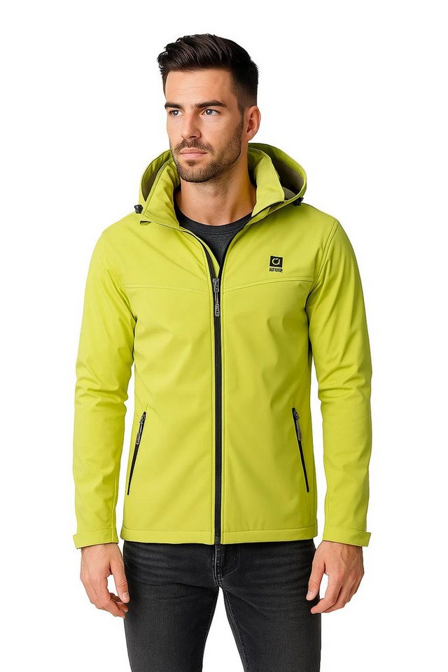 LPO Softshelljacke Softshelljacke Melvin abnehmbare, verstellbare Kapuze