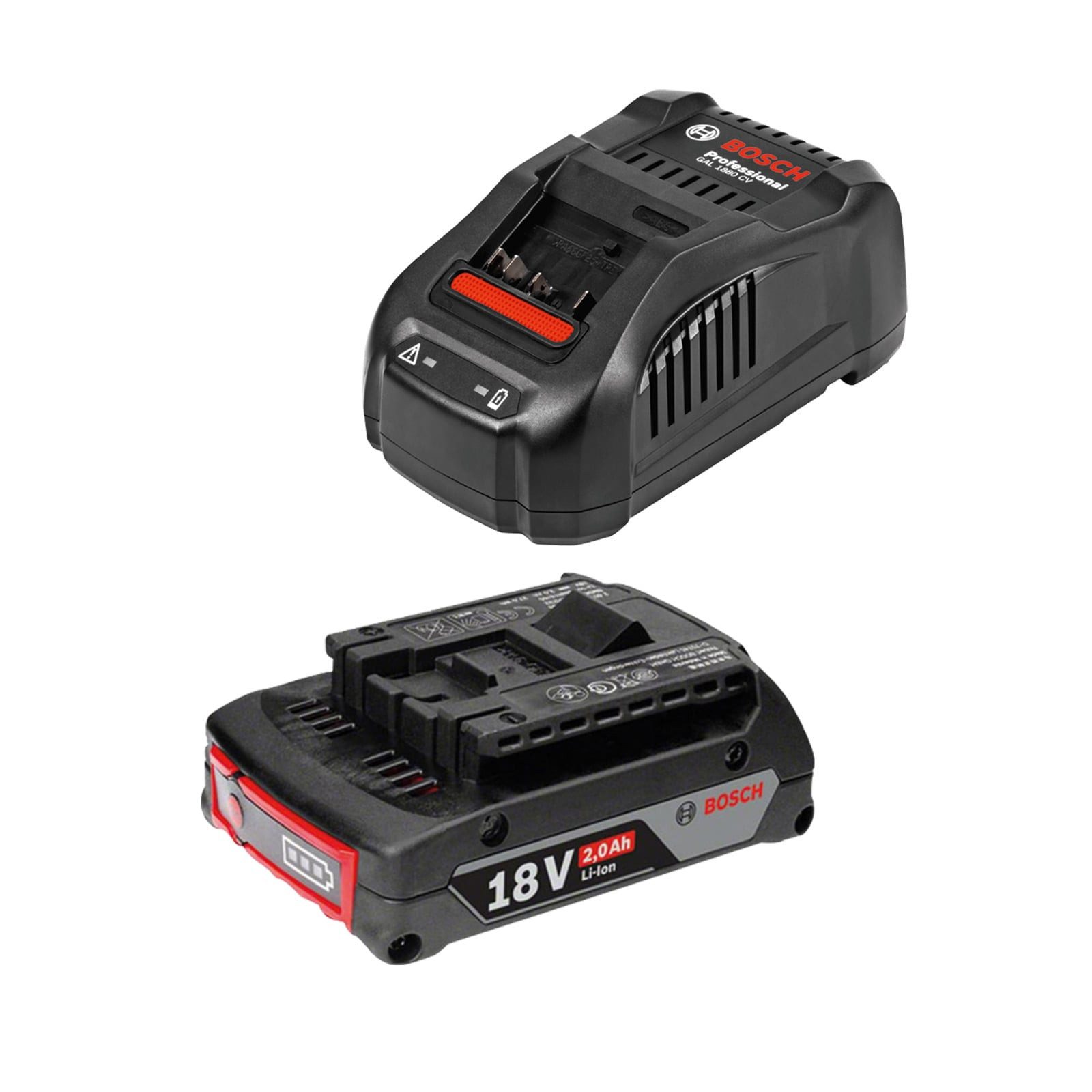 BOSCH Bosch Starter-Set 18 V / 1x 2,0 Ah Akku + Ladegerät GAL 1880 Werkzeug-Akku-Ladetechnik