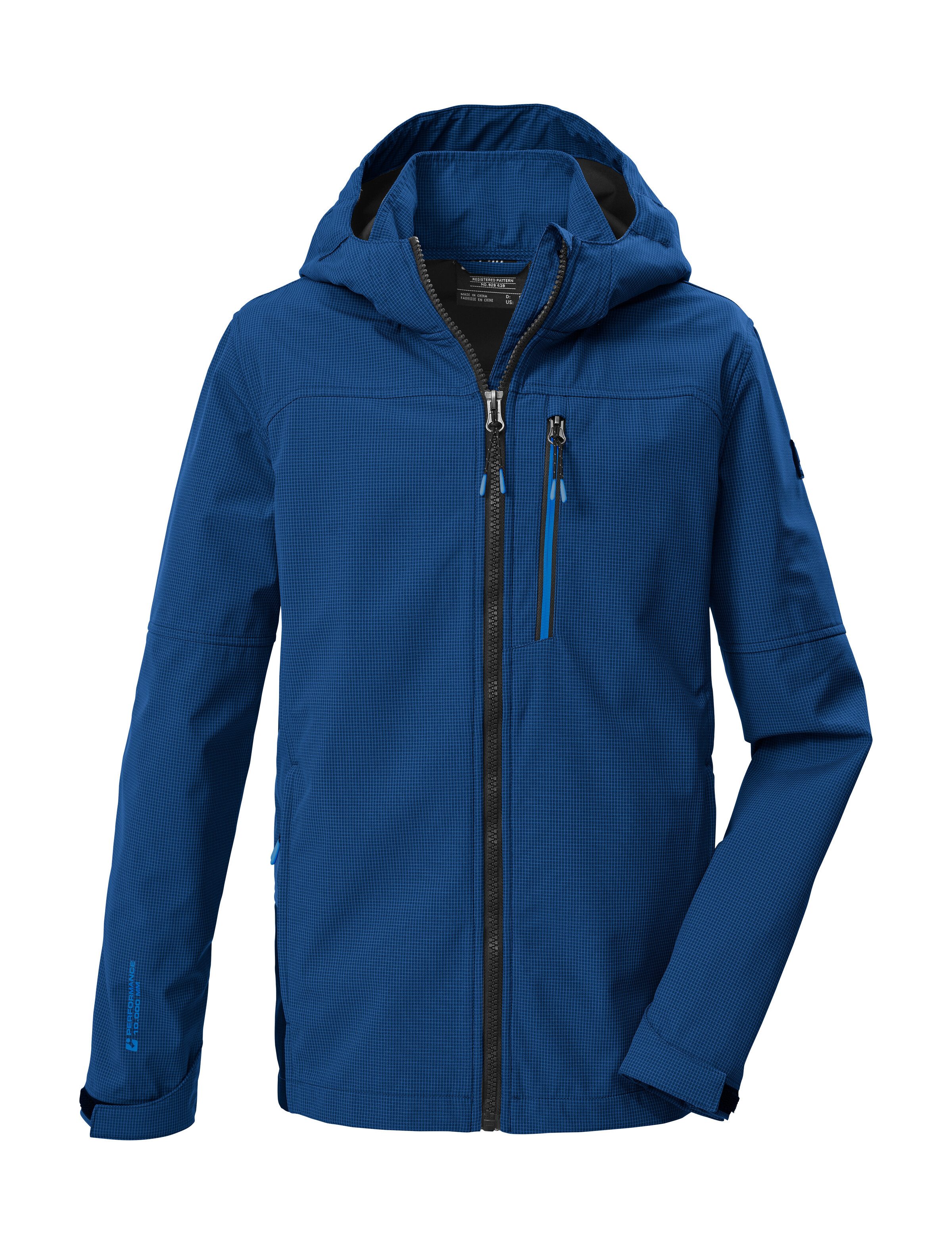 Killtec Softshelljacke KOS 143 BYS SFTSHLL JCKT Winddichte, wasserabweisende Softshelljacke mit Karomuster