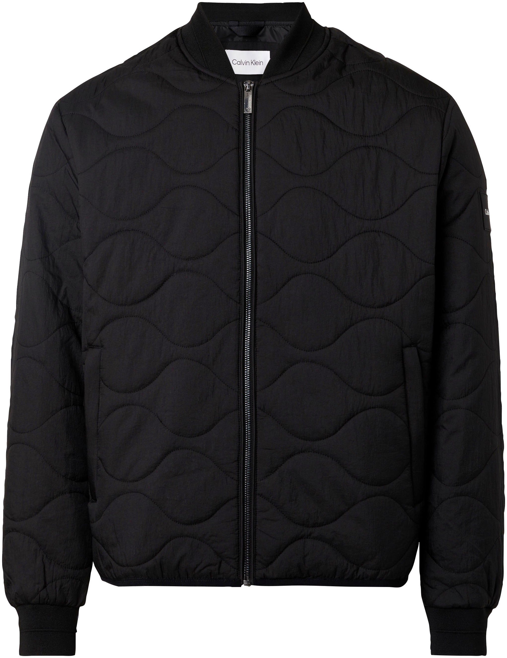 mit Steppjacke Klein wellenförmiger QUILT ONION Steppung CRINKLE BOMBER Calvin