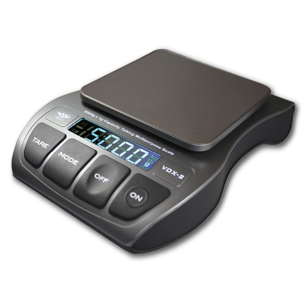 MyWeigh Küchenwaage Sprechende Küchenwaage MyWeigh Vox2 5kg/1g Vox2, LCD-Display
