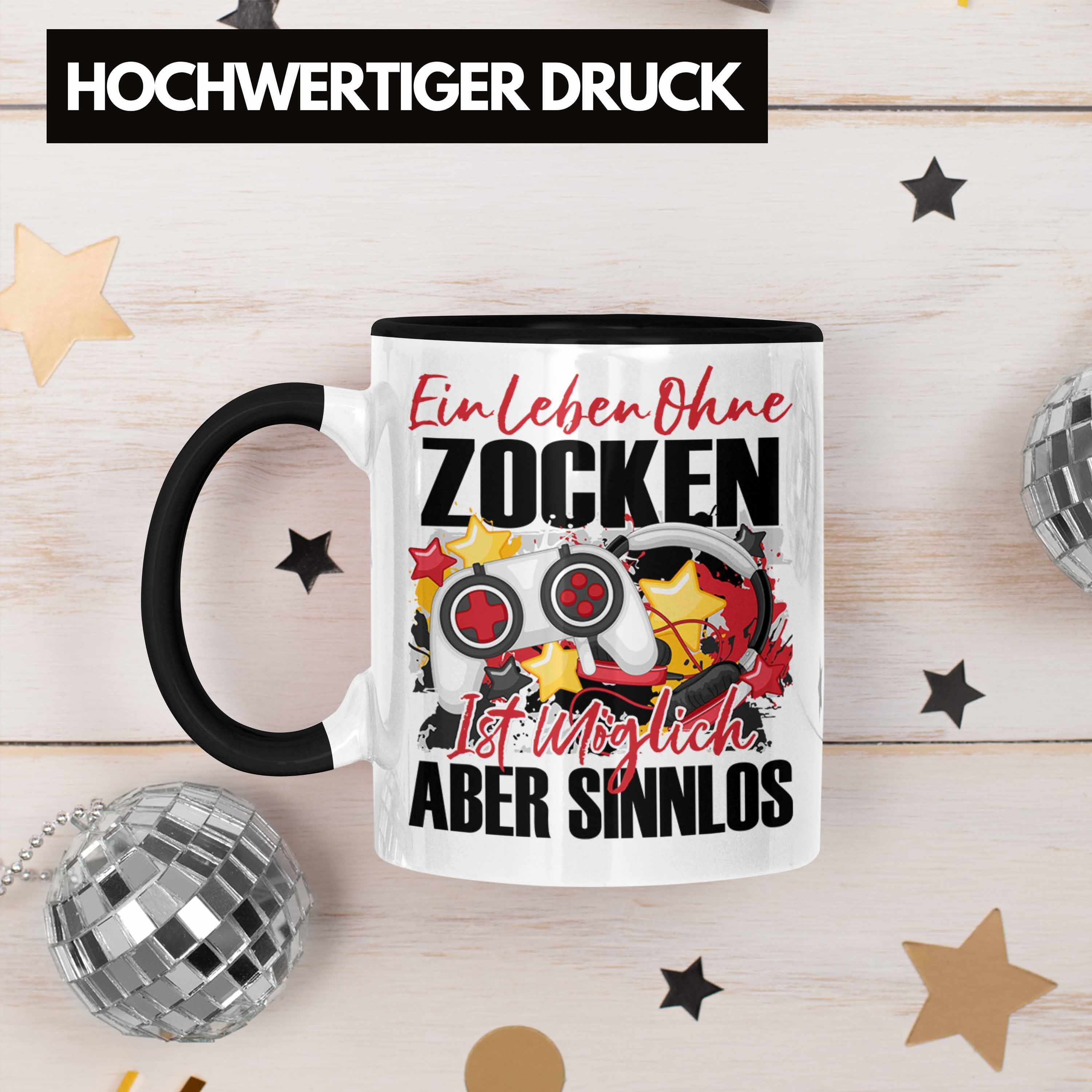Geschenk - Zocker Spruch Ein Schwarz Gaming Geschenkidee Trendation Tasse Trendation Lebe Tasse