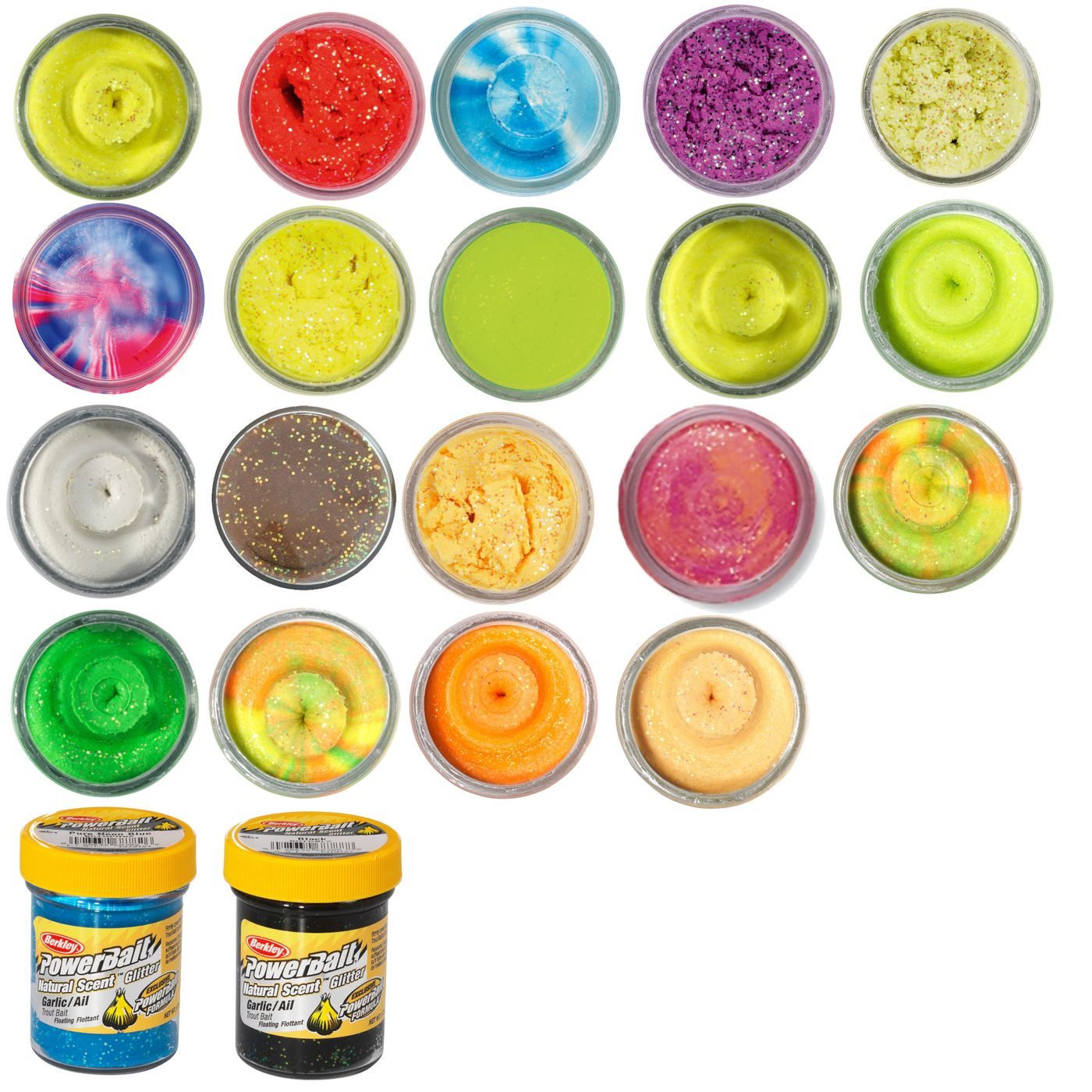 Berkley Kunstköder Berkley Powerbait® Natural Glitter Trout Dough - 50g Forellenteig – Bild 2 von 2