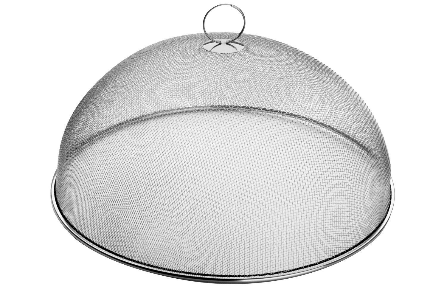 Karl Weis Schutzhaube Insektenhaube Fliegenhaube Fliegenschutzhaube Insektenschutzhaube,(Lebensmittelschutzhaube, Ø 34 cm Lebensmittelabdeckhaube) Edelstahl Servierhaube - besonders feines Gewebe