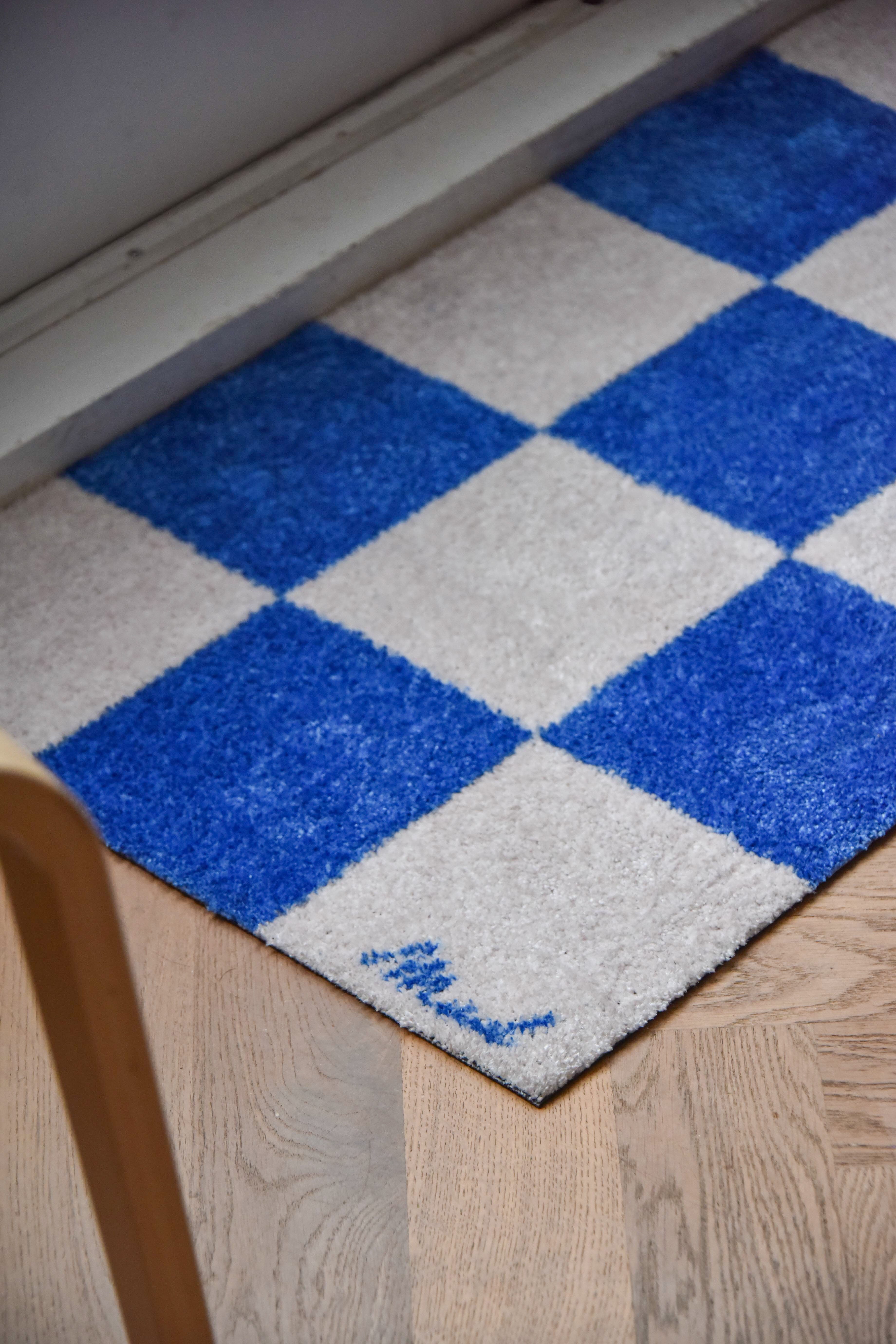 Mad about Mats Fußmatte kariert für innen, Indoor Türvorleger auch als Läufer erhältlich., Fußmatten Karo Design in verschiedenen Farben mit passenden Läufern