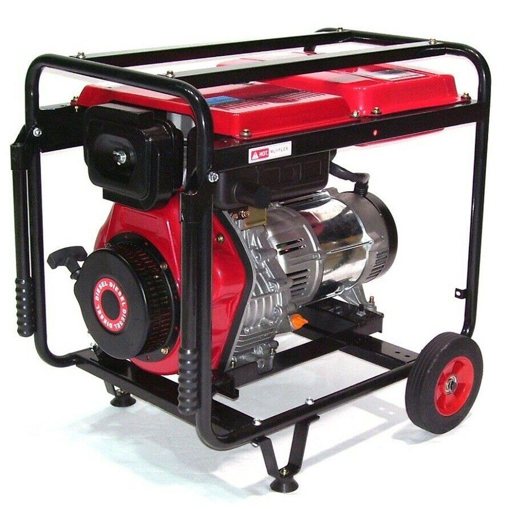 Apex Stromerzeuger Diesel Stromerzeuger Generator 5500 400V Notstromaggregat 06282, (1-tlg)