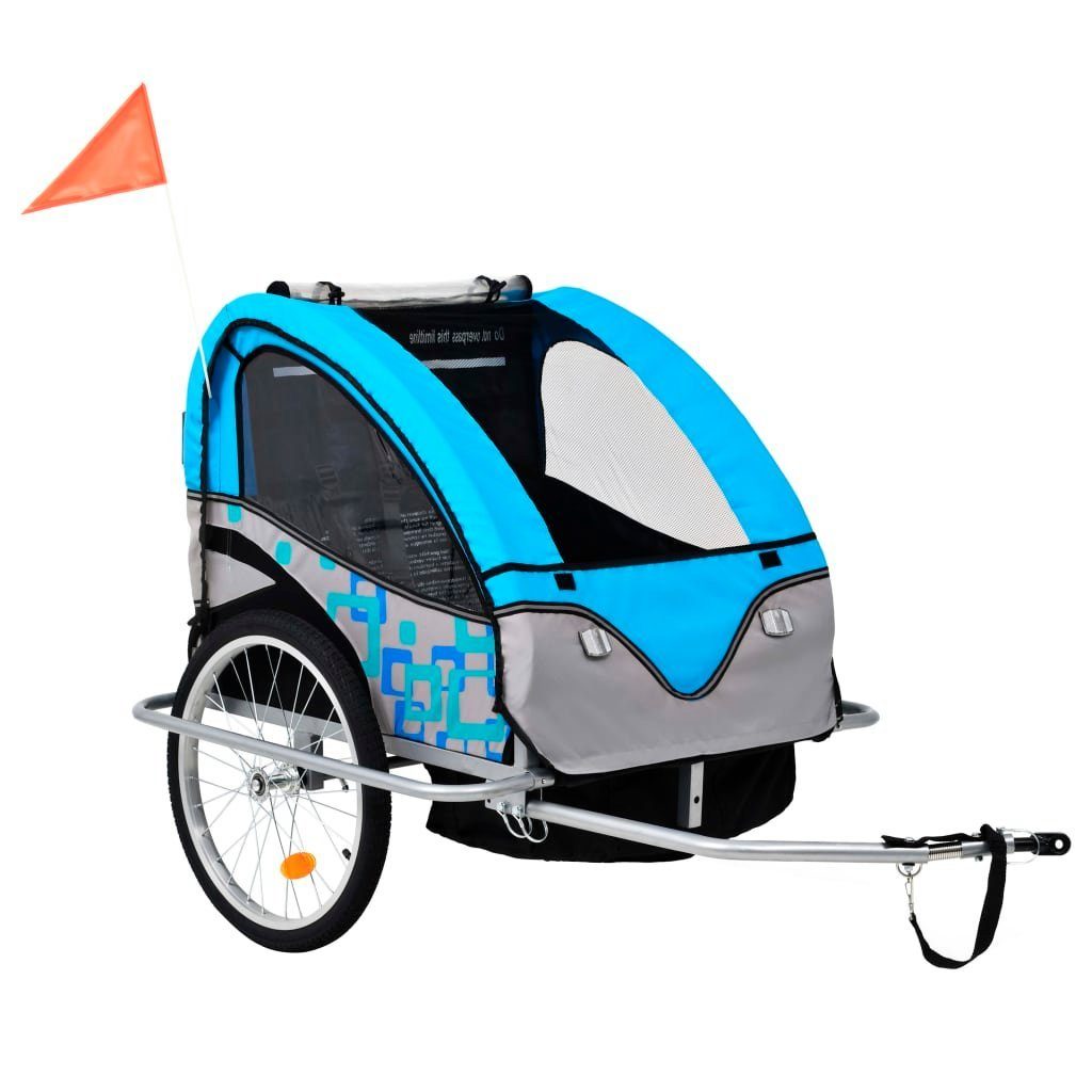 Fahrradkinderanhänger 2-in-1 Kinder Fahrradanhänger & Kinderwagen