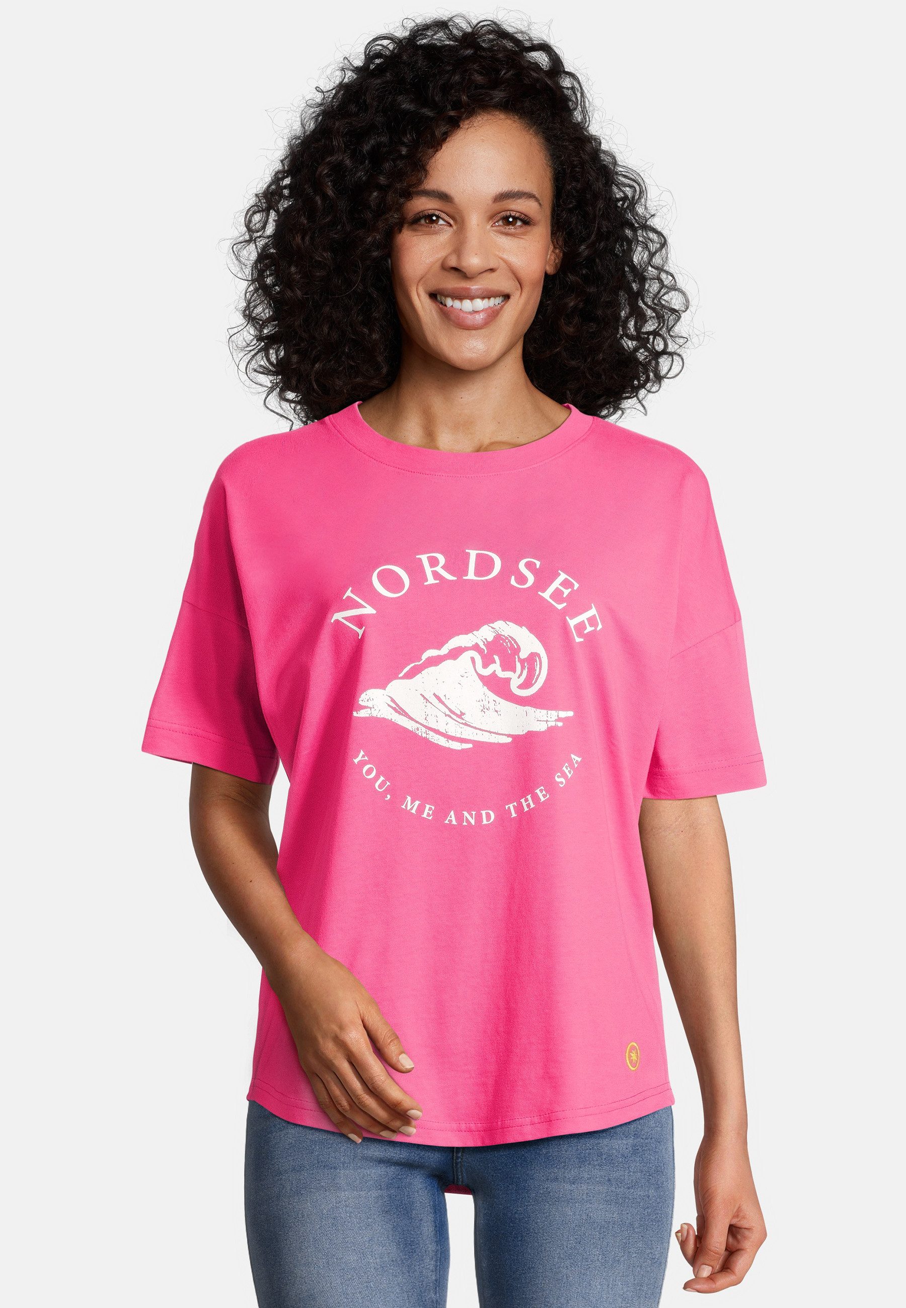 salzhaut T-Shirt FIPSIE Nordsee Damen Oversized Endlich wieder Sommer! bequ günstig online kaufen