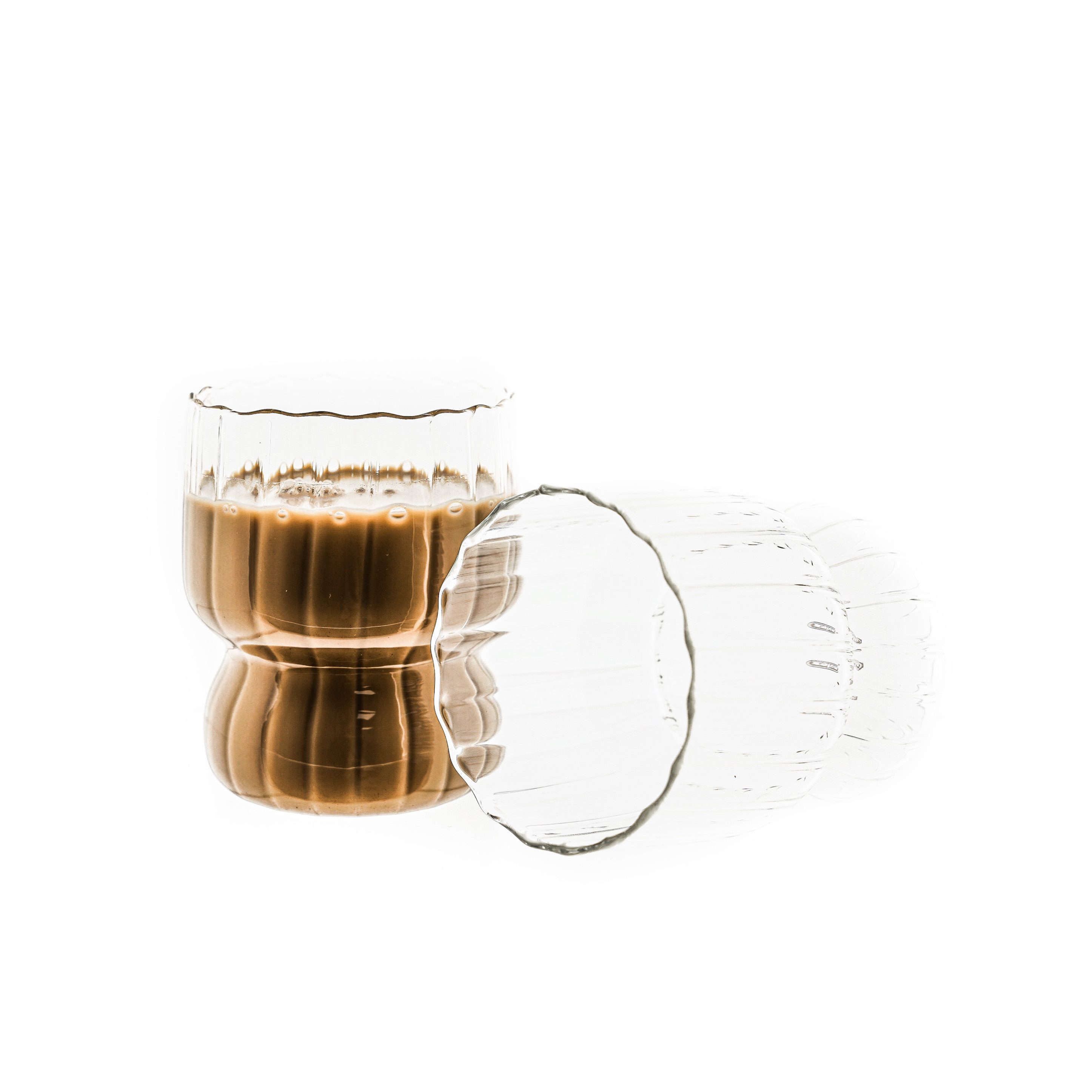 Mulex Espressoglas Trinkgläser Set 300 ml Espressogläser Hitzebeständig