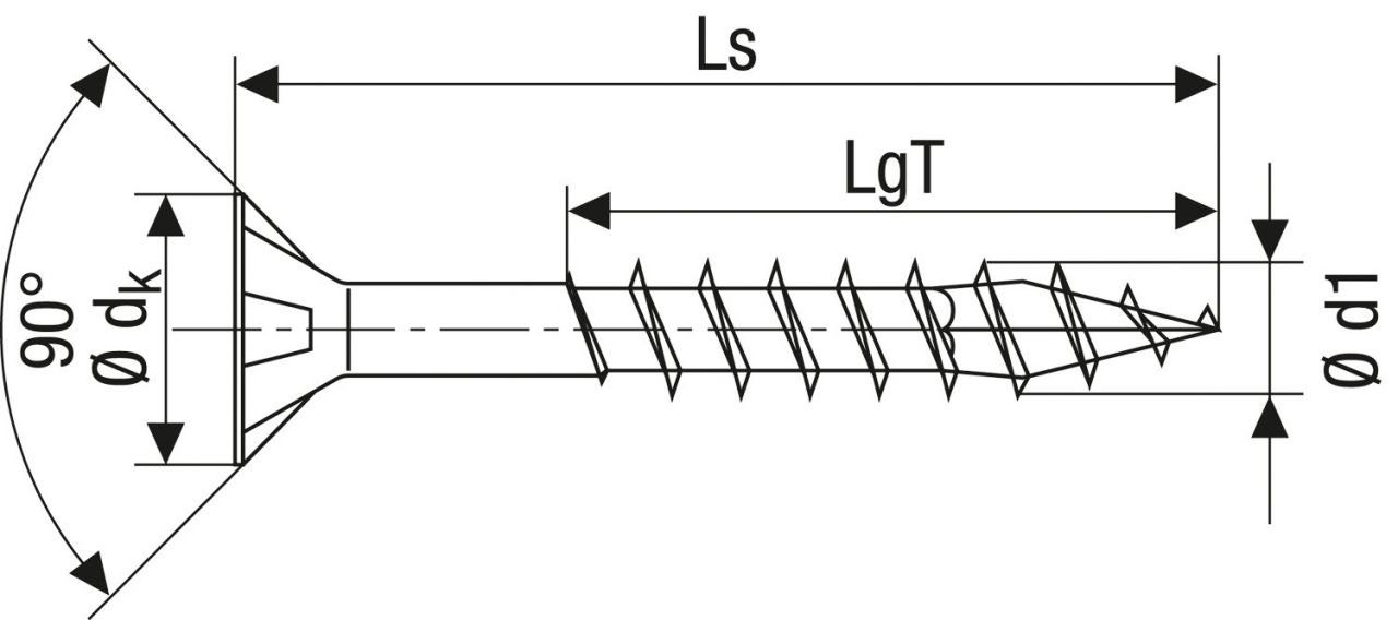 TX SPAX mm 4.5 Universalschrauben x 60 300 20 - Holzbauschraube Spax