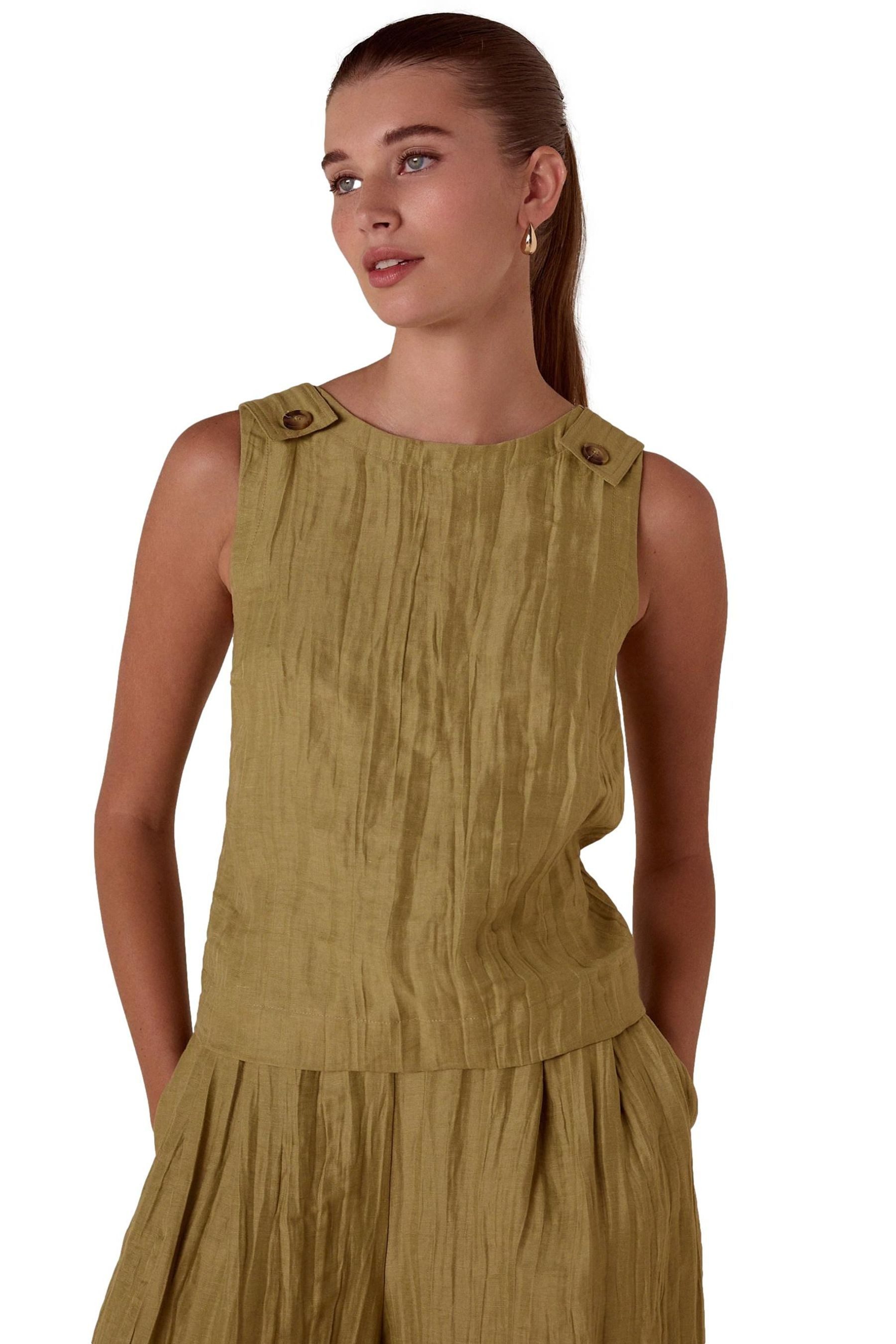 Next Trägertop N. Premium Oberteil mit hohem Leinenanteil (1-tlg)