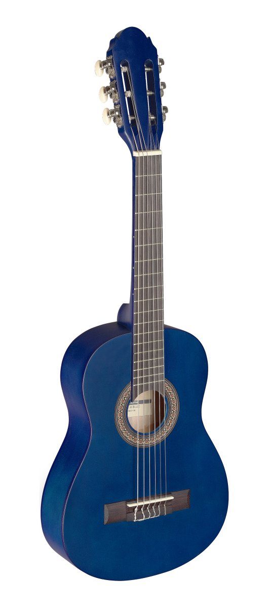 Stagg Konzertgitarre 405 M BLUE 1/4 Kindergitarre Konzertgitarre blau matt klassische Gi...