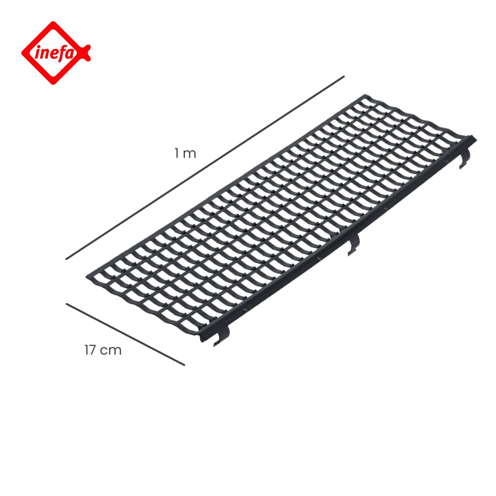 INEFA Dachrinne Laubfangstreifen Dachrinnen Laubschutz NW 100-150 (100-160mm), 100cm. 1 Stk., Dachrinnenschutz, Dachrinnenabdeckung Made in Germany