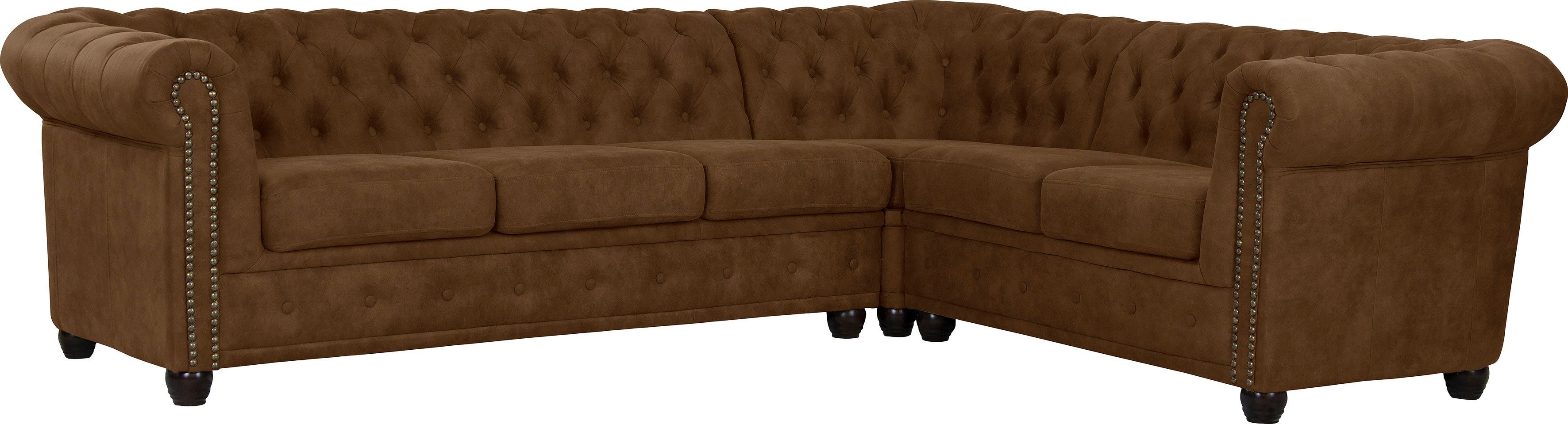 Home affaire Chesterfield-Sofa Rysum L-Form, Chesterfield-Optik, günstig online kaufen