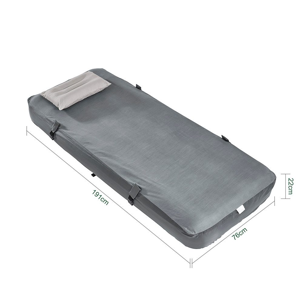 SoBuy Angelzelt OGS32-II-HG-TP, Campingzelt mit Luftmatratze, 1-Personen Trekkingzelt, Personen: 1 (1er Set), Komplettset mit Matratze, Kissen, Pumpe und Tragetasche für Outdoor