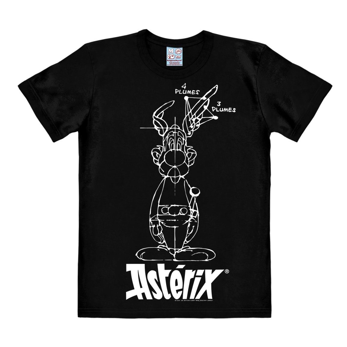 LOGOSHIRT T-Shirt Asterix Gallier Originaldesign mit lizenzierten der