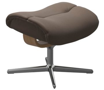 Stressless® Fußhocker Sunrise, mit Cross Base, Größe S, M & L, Holzakzent Eiche