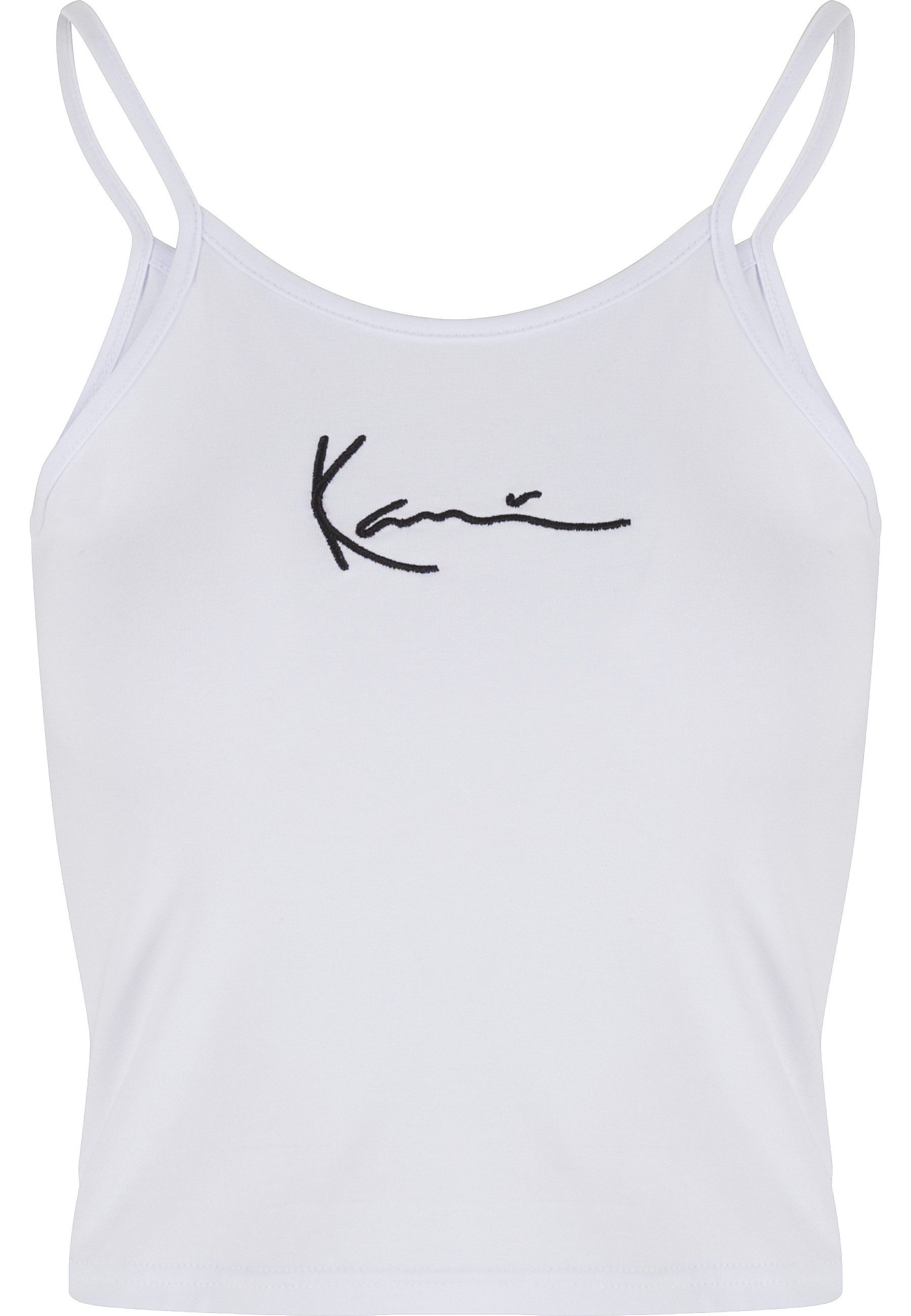 Karl Kani Tanktop Karl Kani Damen KKWQ22001WHT Small Signature Tape Top (1-tlg)