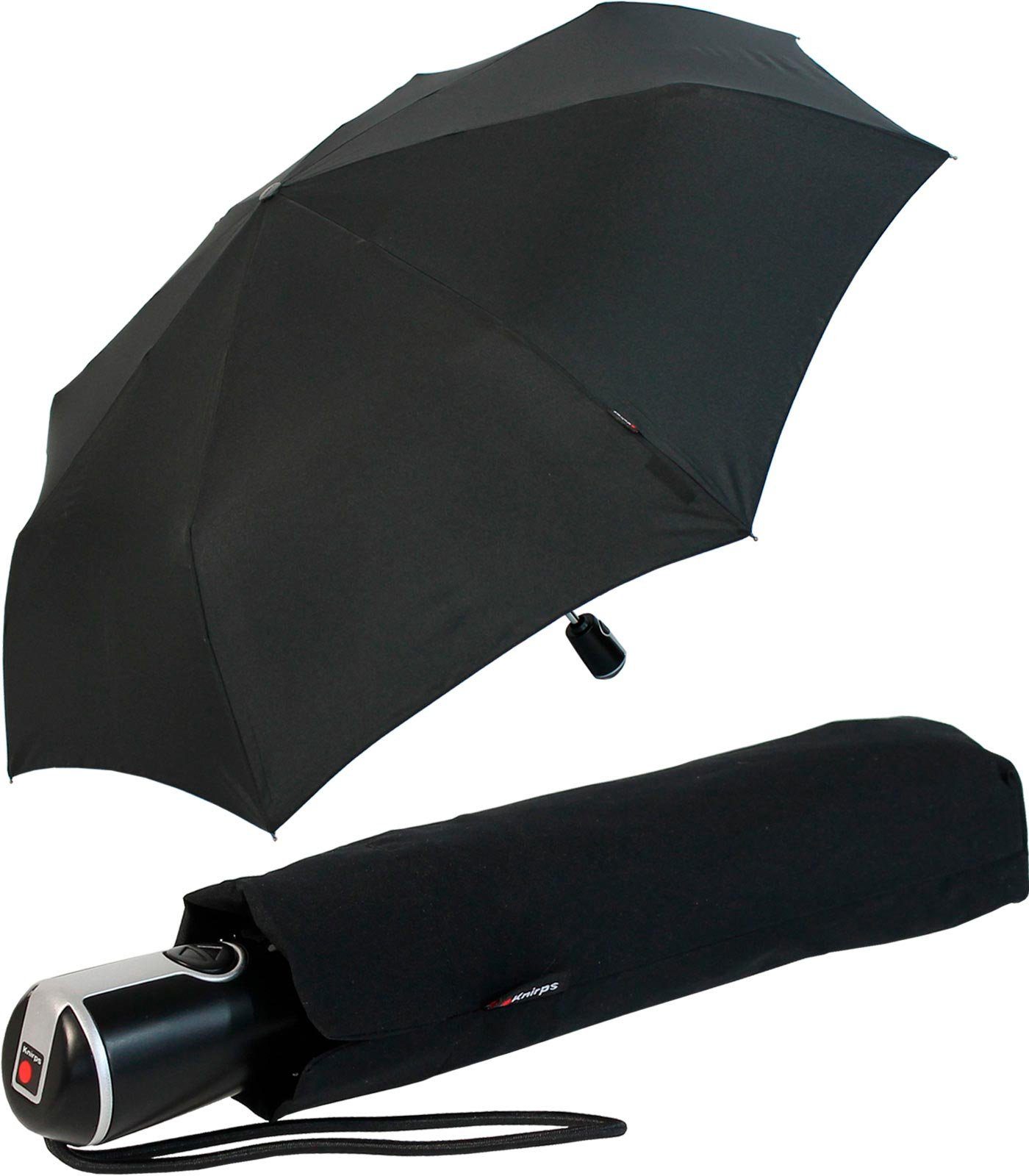Knirps® Taschenregenschirm Large Duomatic mit Auf-Zu-Automatik, der große, stabile Begleiter schwarz