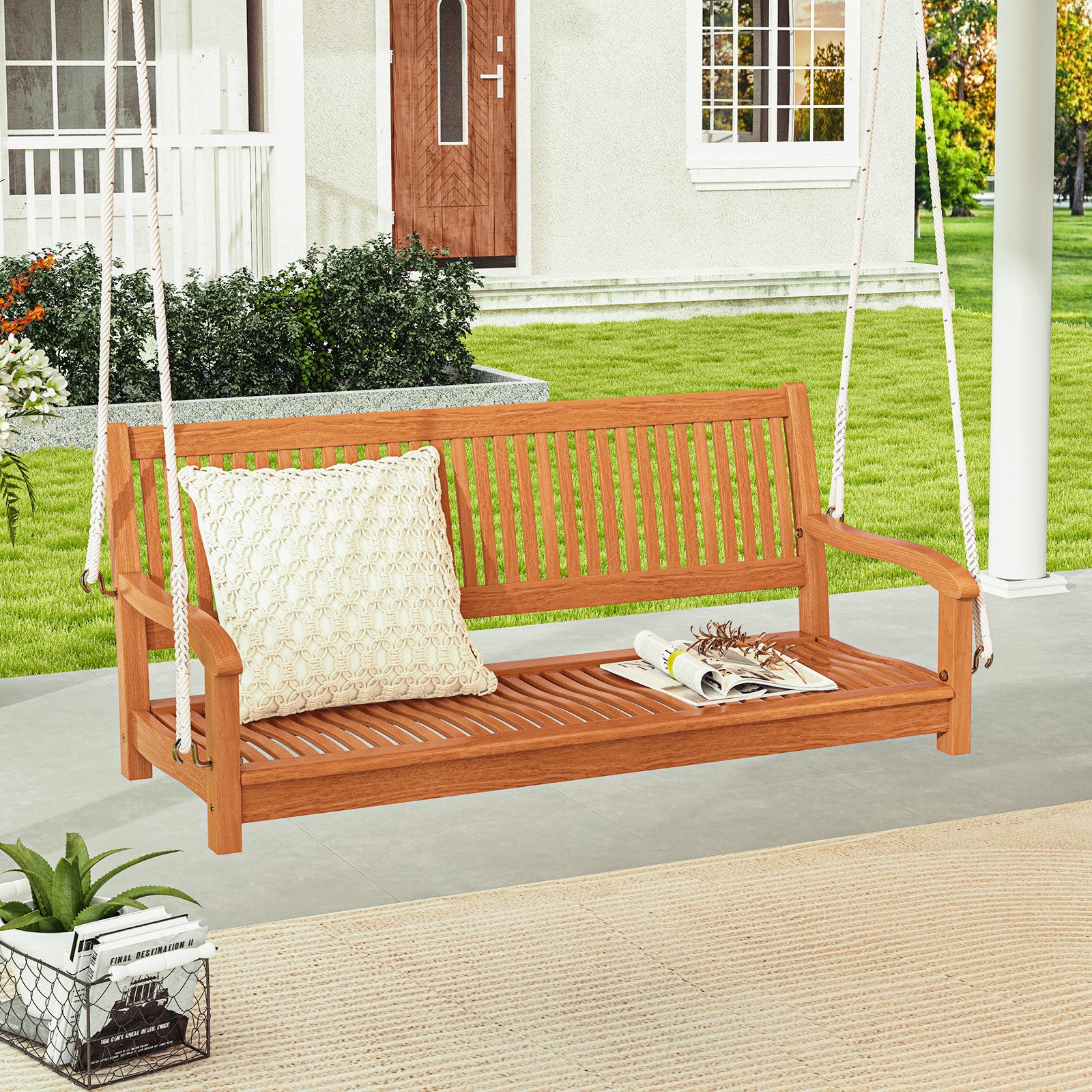 COSTWAY Gartenbank Schaukelbank, 2-Sitzer, 360 kg, günstig online kaufen