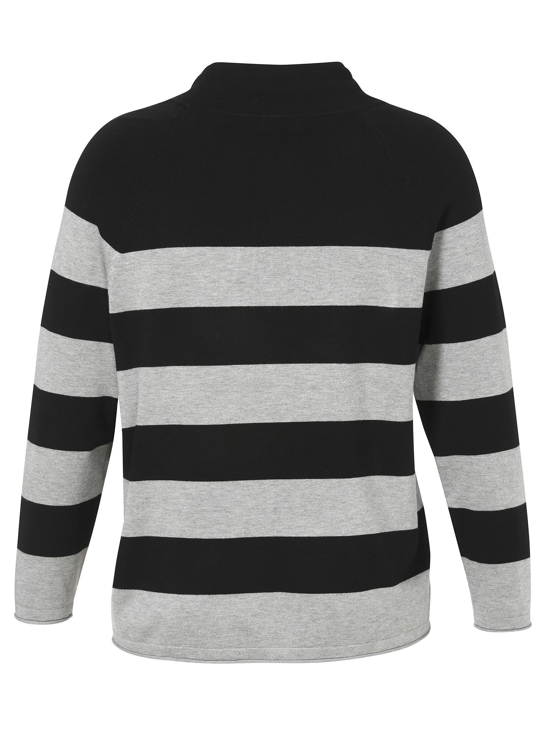 VIA APPIA DUE Longpullover Gestreifter Feinstrick günstig online kaufen