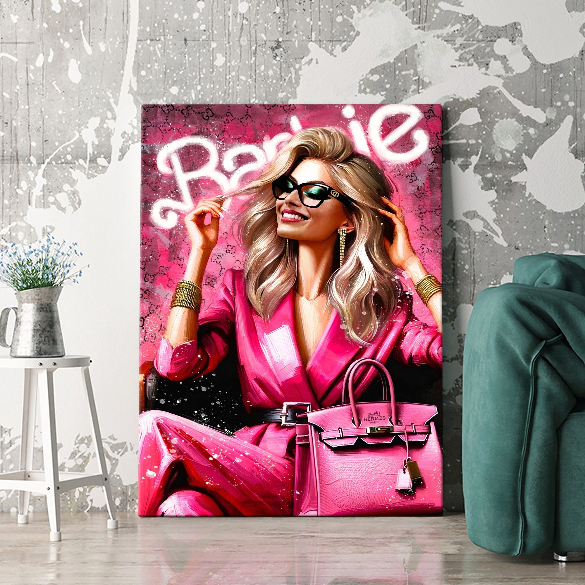 Artmazing Leinwandbild Glamour Barbie, XXL Leinwand günstig online kaufen